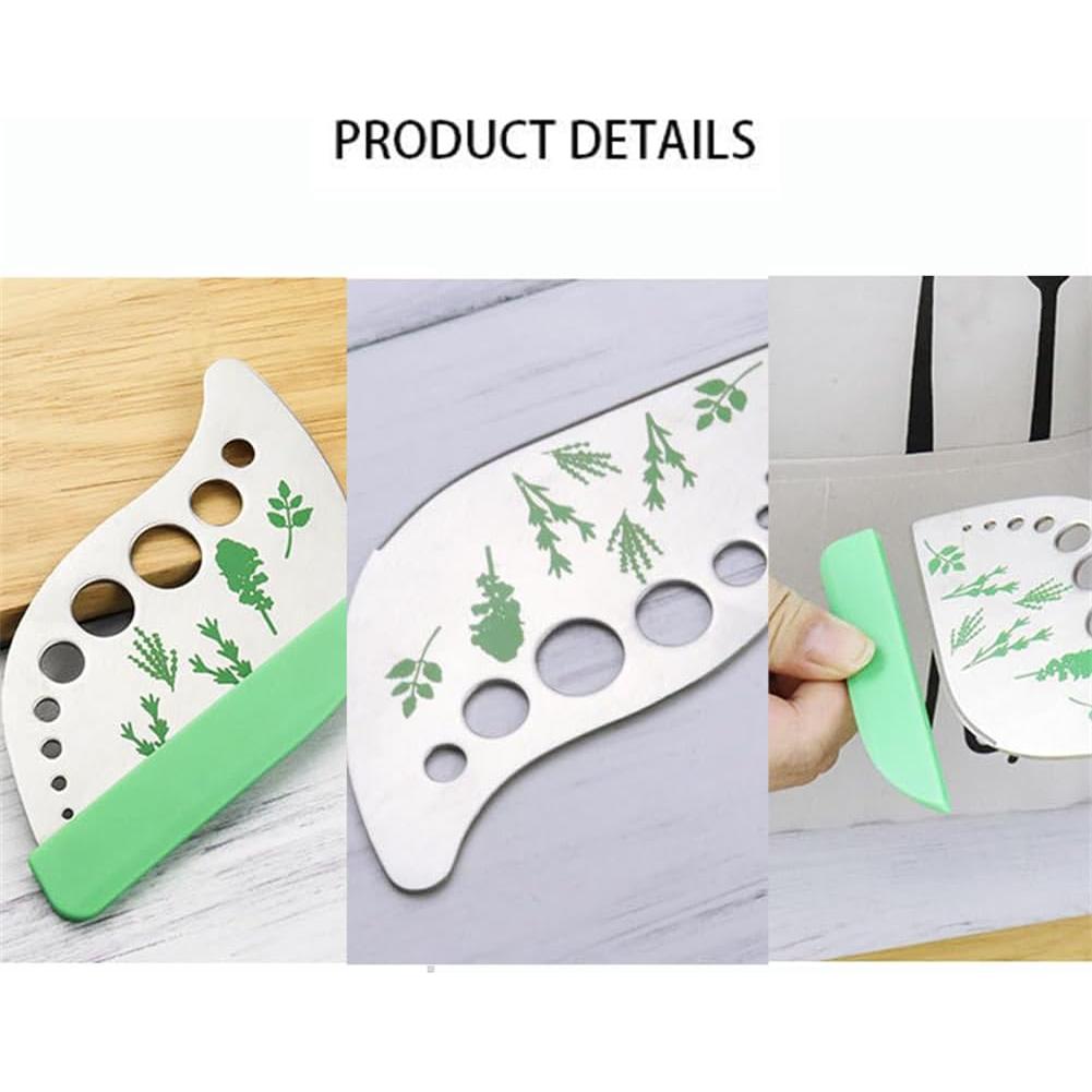 Deshojador de Hierbas EYAKEG de Acero Inoxidable 9 Agujeros