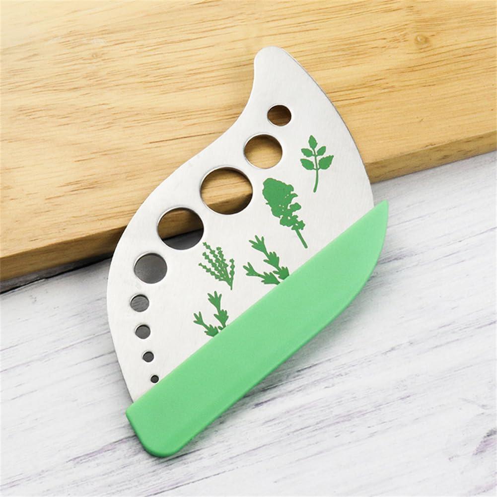 Deshojador de Hierbas EYAKEG de Acero Inoxidable 9 Agujeros