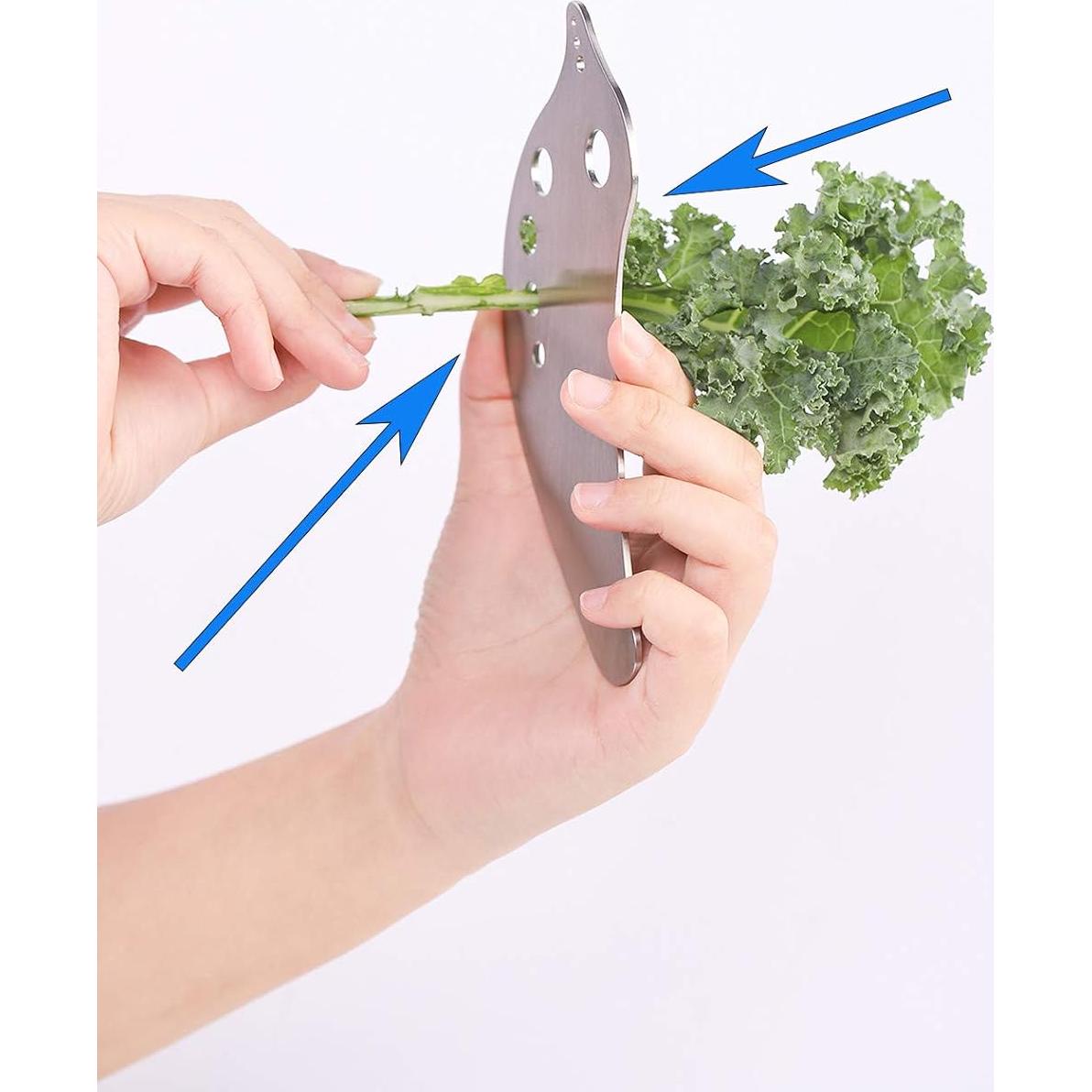 Deshojadora de Hierbas Lefipet - Acero Inoxidable, 15.7 cm