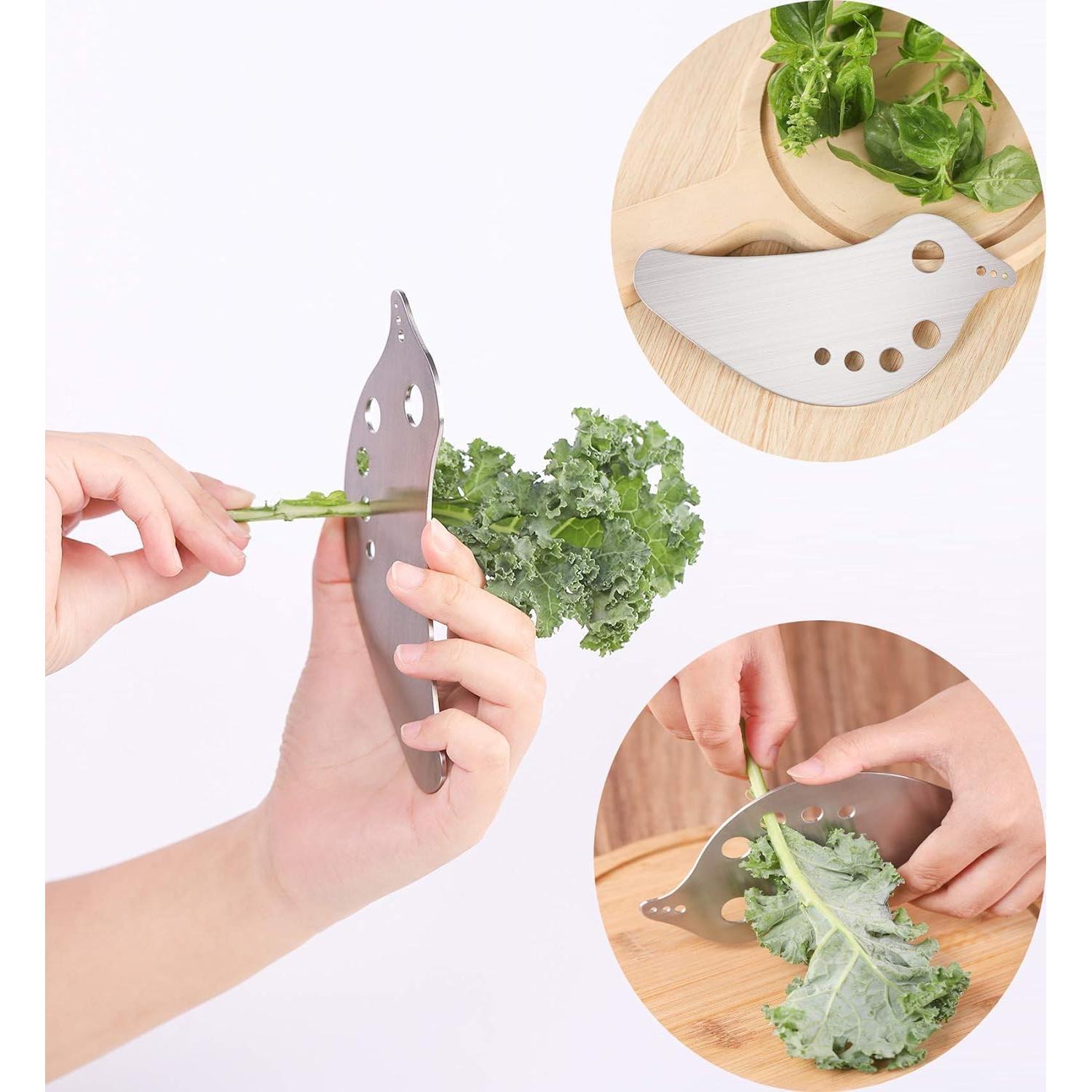 Deshojadora de Hierbas Lefipet - Acero Inoxidable, 15.7 cm