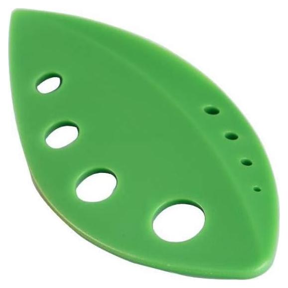 Deshojador de Hierbas Genérico Verde 8 Agujeros 12x5.8cm