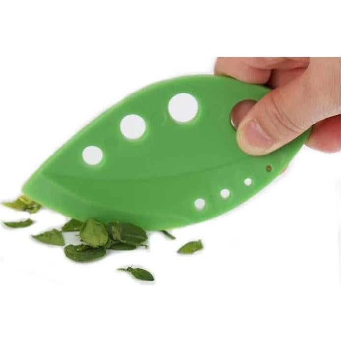 Deshojador de Hierbas Genérico Verde 8 Agujeros 12x5.8cm