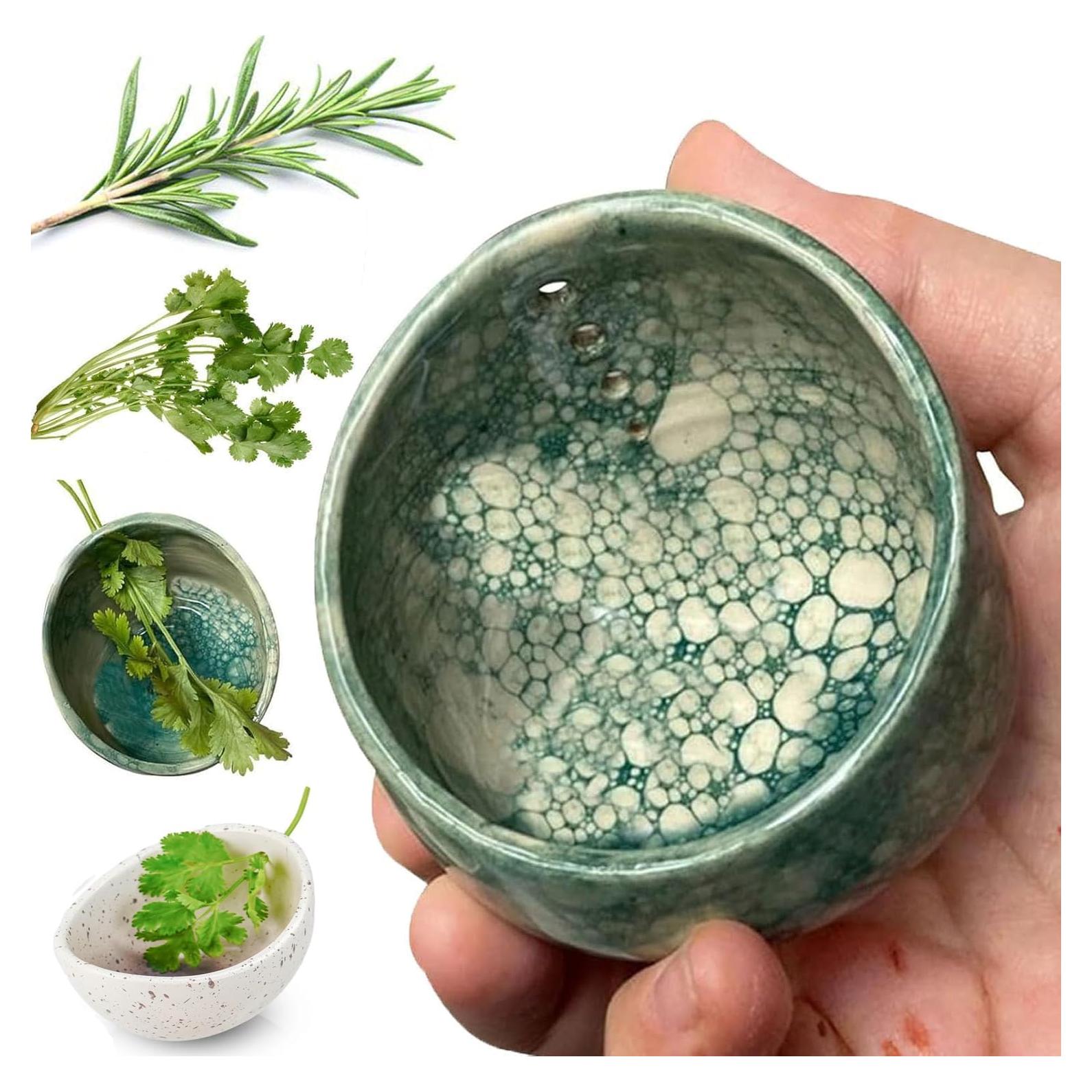 Extractor de Hierbas Hamblin Brothers Cerámica Verde 10x8.5cm