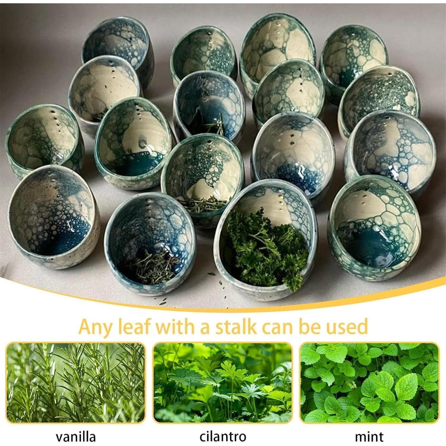 Extractor de Hierbas Hamblin Brothers Cerámica Verde 10x8.5cm