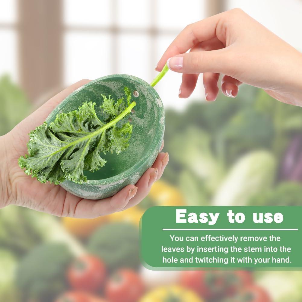 Deshojador de Hierbas de Cerámica Velarionna Verde 4 Agujeros