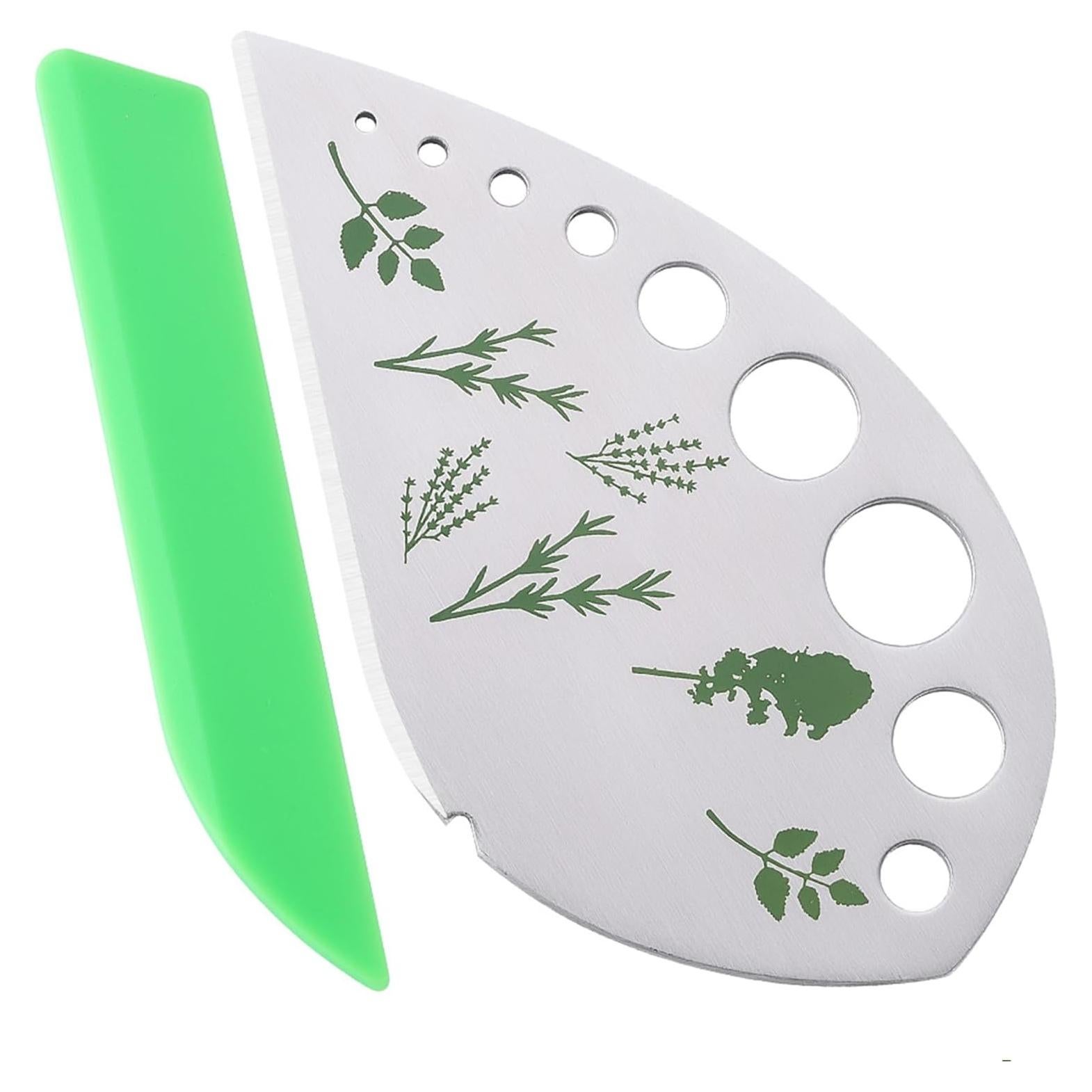 Desgarrador de Hierbas QIYUDA 2 en 1 Acero Inoxidable 9 Agujeros