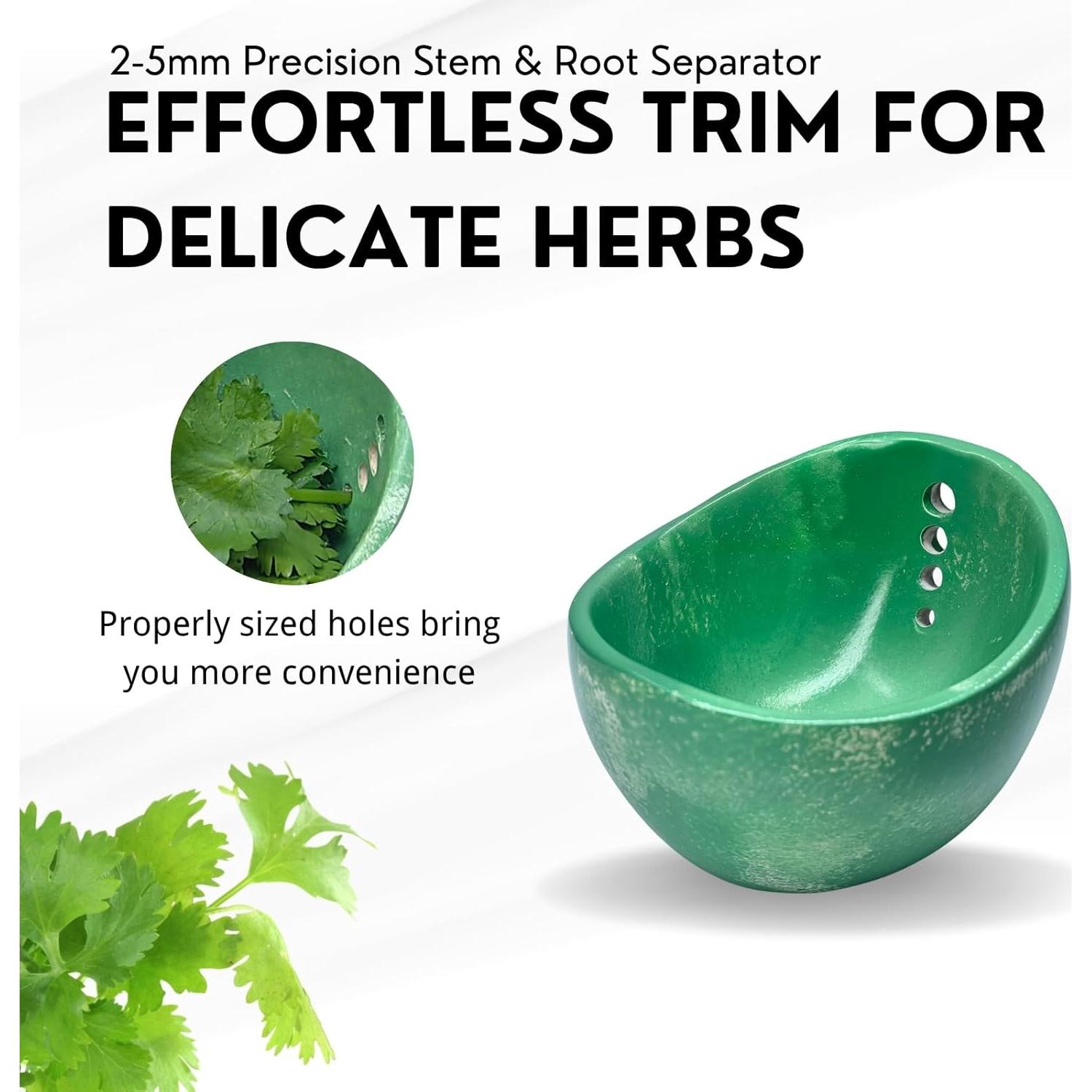 Tazón Deshojador de Hierbas Juglok Verde Cerámica 10.7 cm