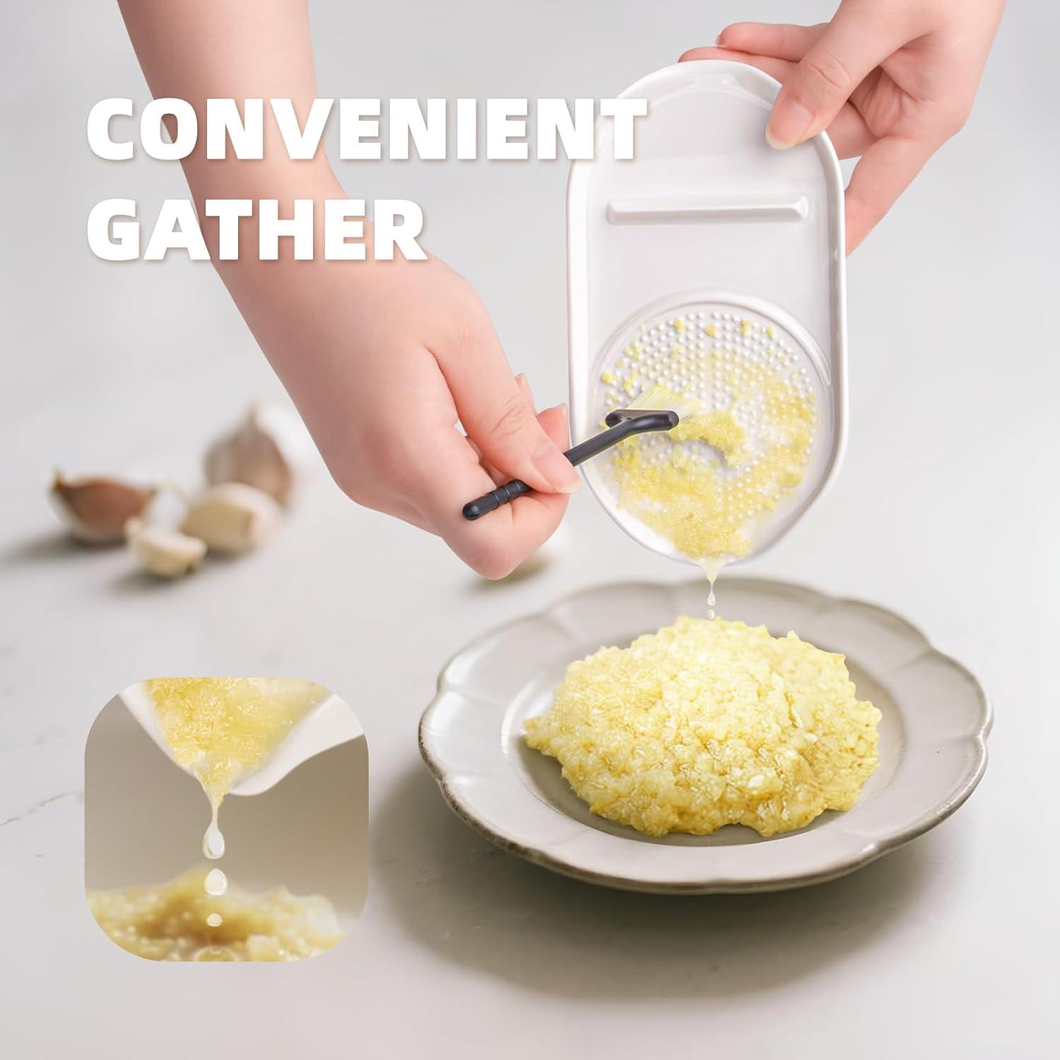 Plato Rallador de Ajo y Jengibre Luvan 4 en 1 Cerámica