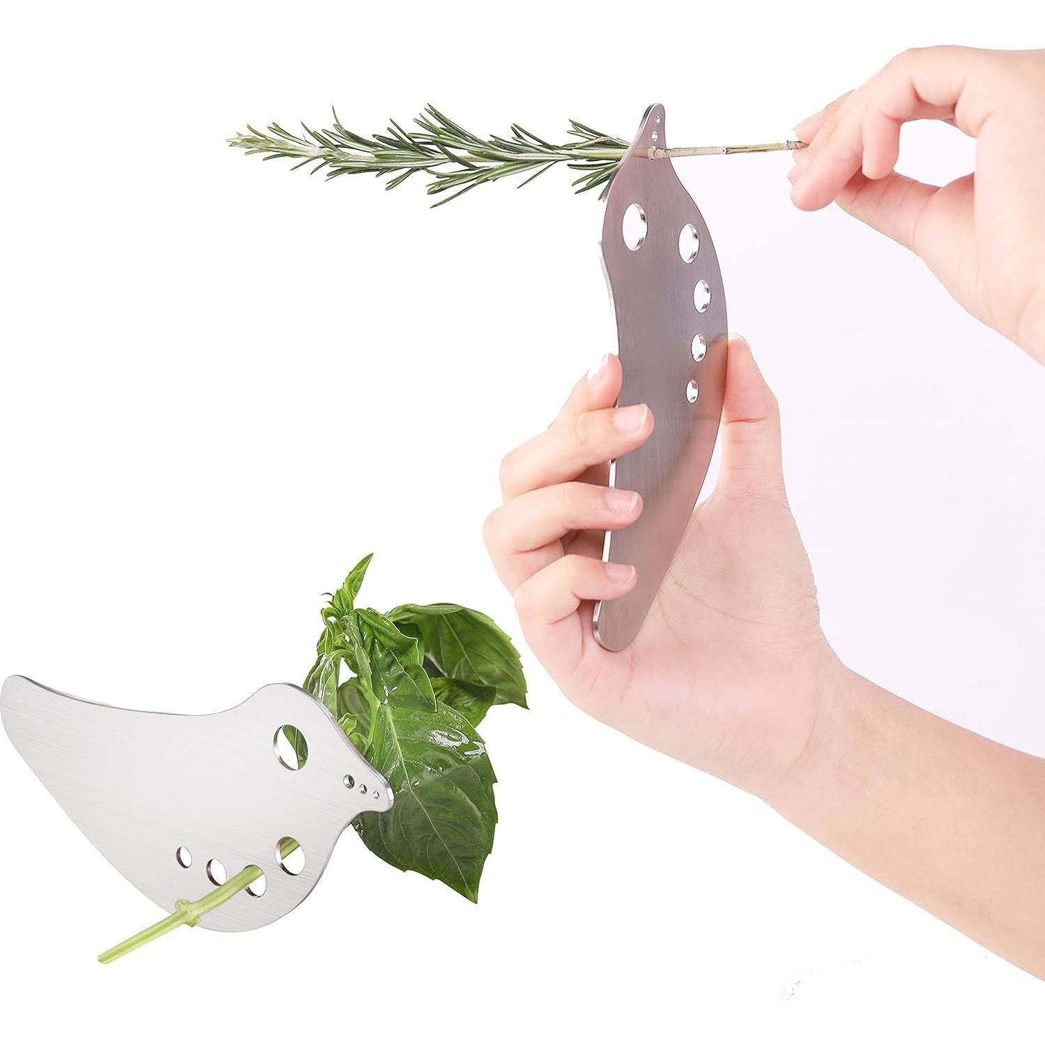 Desprendedor de Hierbas XANADU de Acero Inoxidable 15.5x7.5cm