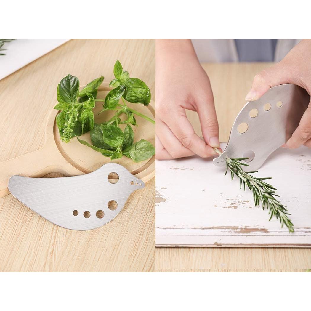 Desprendedor de Hierbas XANADU de Acero Inoxidable 15.5x7.5cm