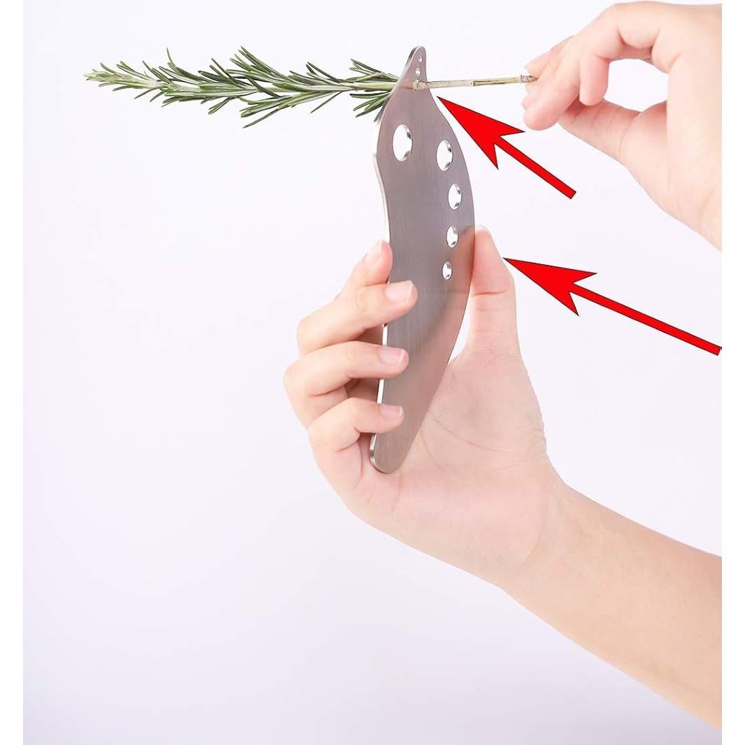 Desprendedor de Hierbas XANADU de Acero Inoxidable 15.5x7.5cm