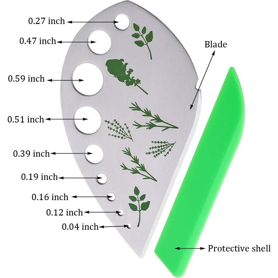 Kit de Herramientas de Cocina Benekiy - Tijeras de 5 Cuchillas y Deshojador