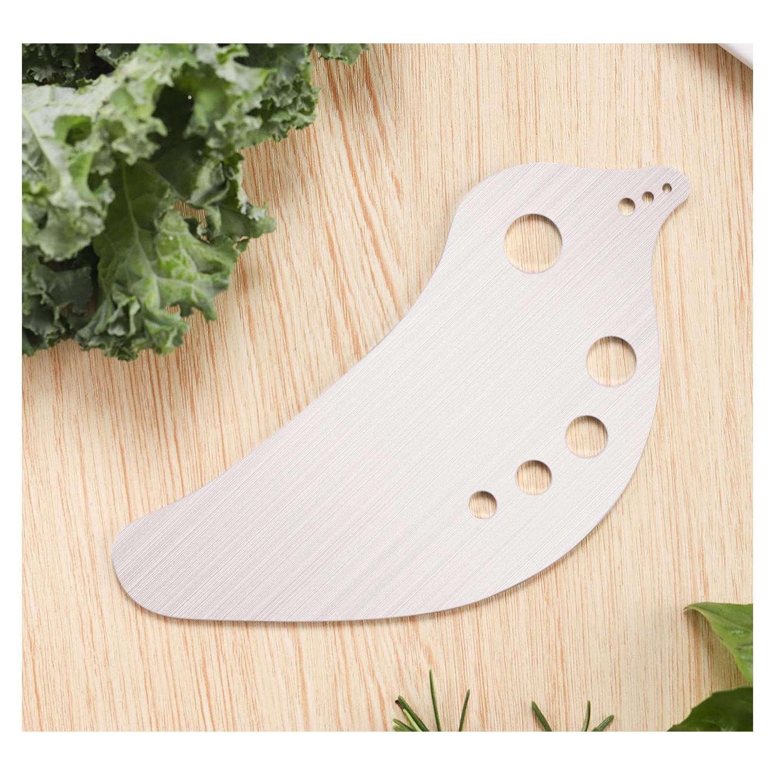 Deshojadora de Hierbas Acero Inoxidable 8 Agujeros