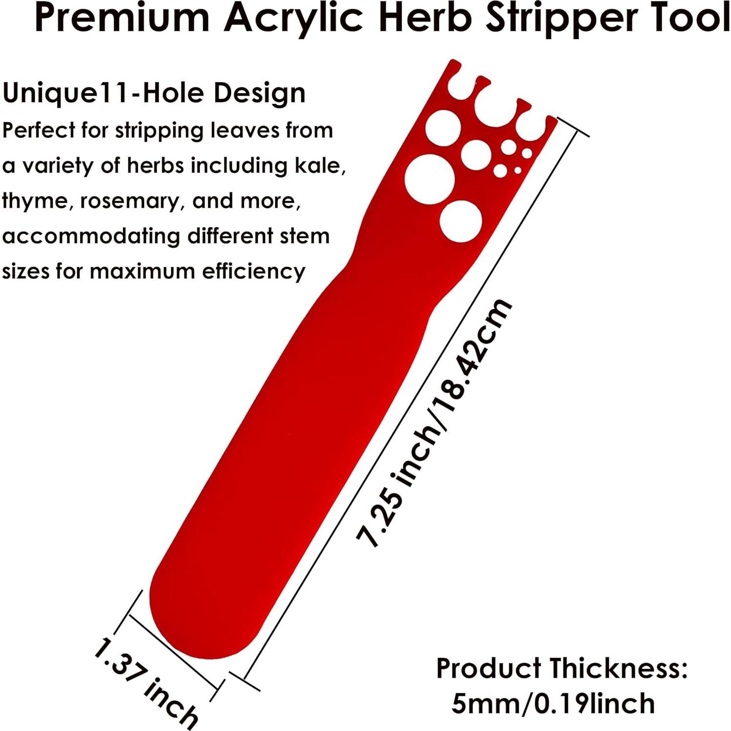 Despojador de Hierbas Cobata Rojo 11 Agujeros - Herramienta de Cocina