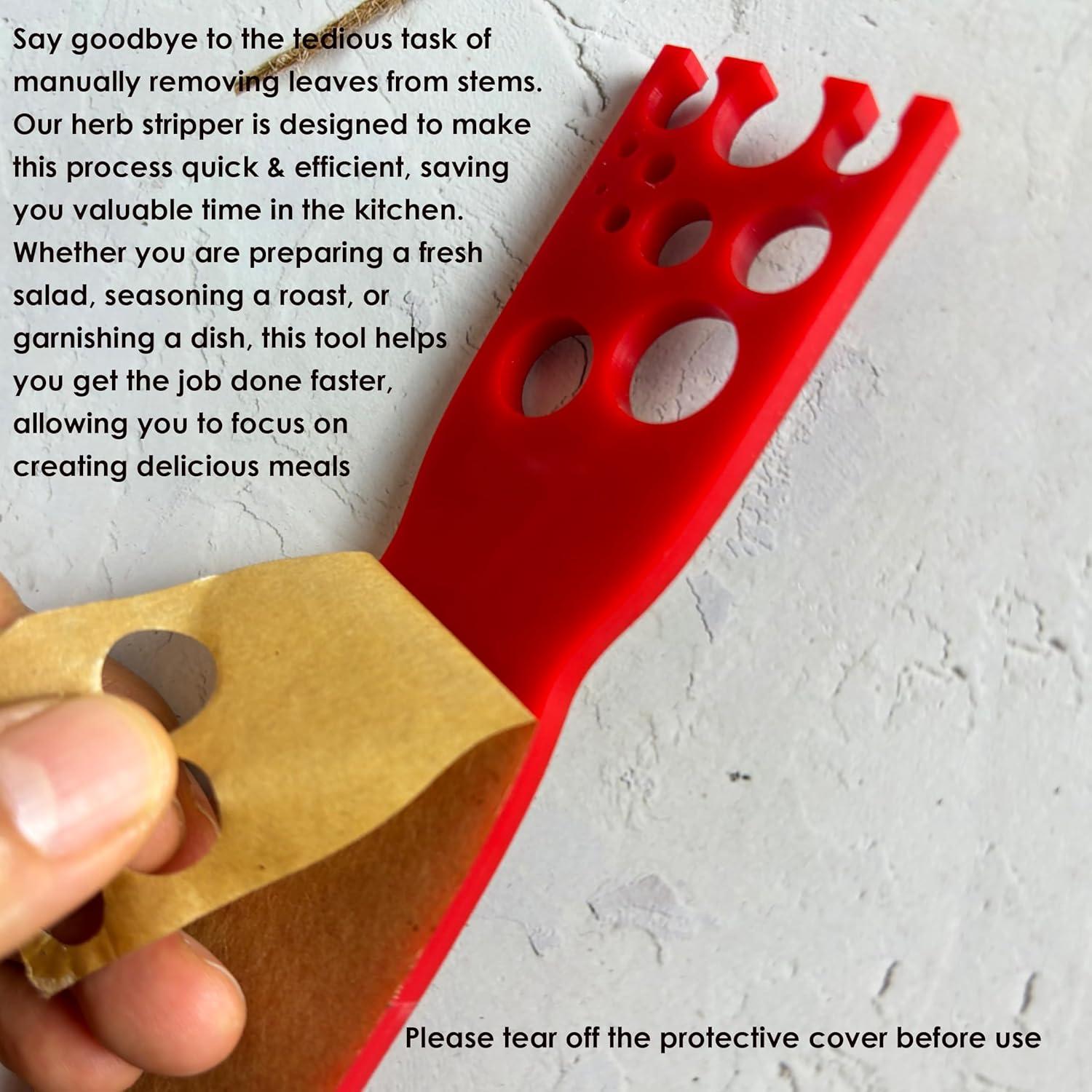 Despojador de Hierbas Cobata Rojo 11 Agujeros - Herramienta de Cocina