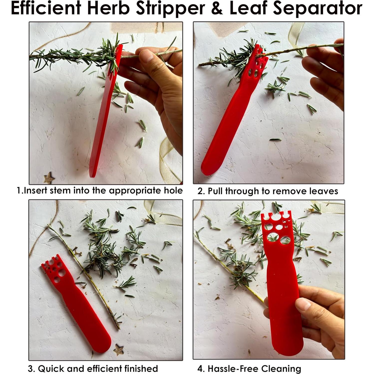 Despojador de Hierbas Cobata Rojo 11 Agujeros - Herramienta de Cocina