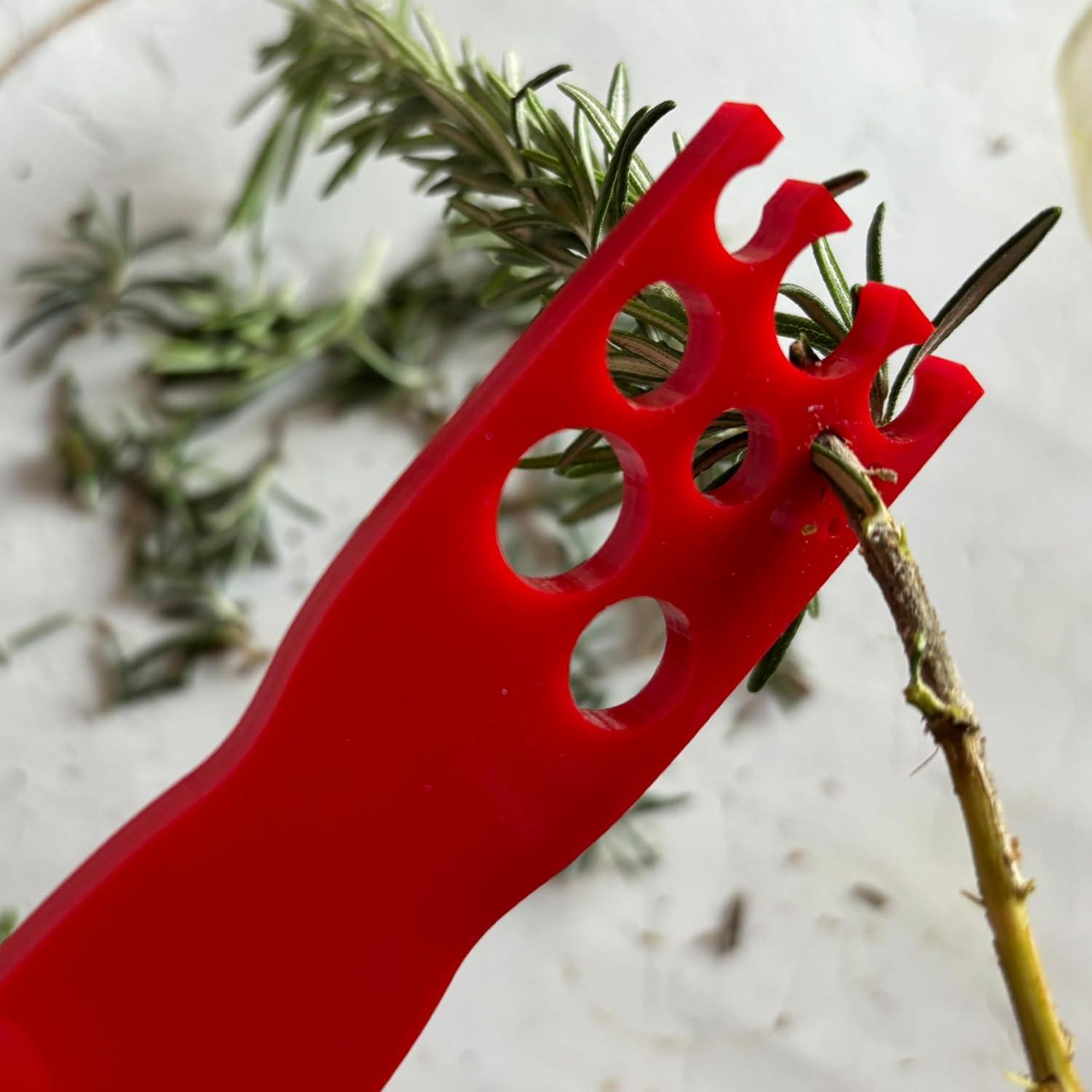 Despojador de Hierbas Cobata Rojo 11 Agujeros - Herramienta de Cocina