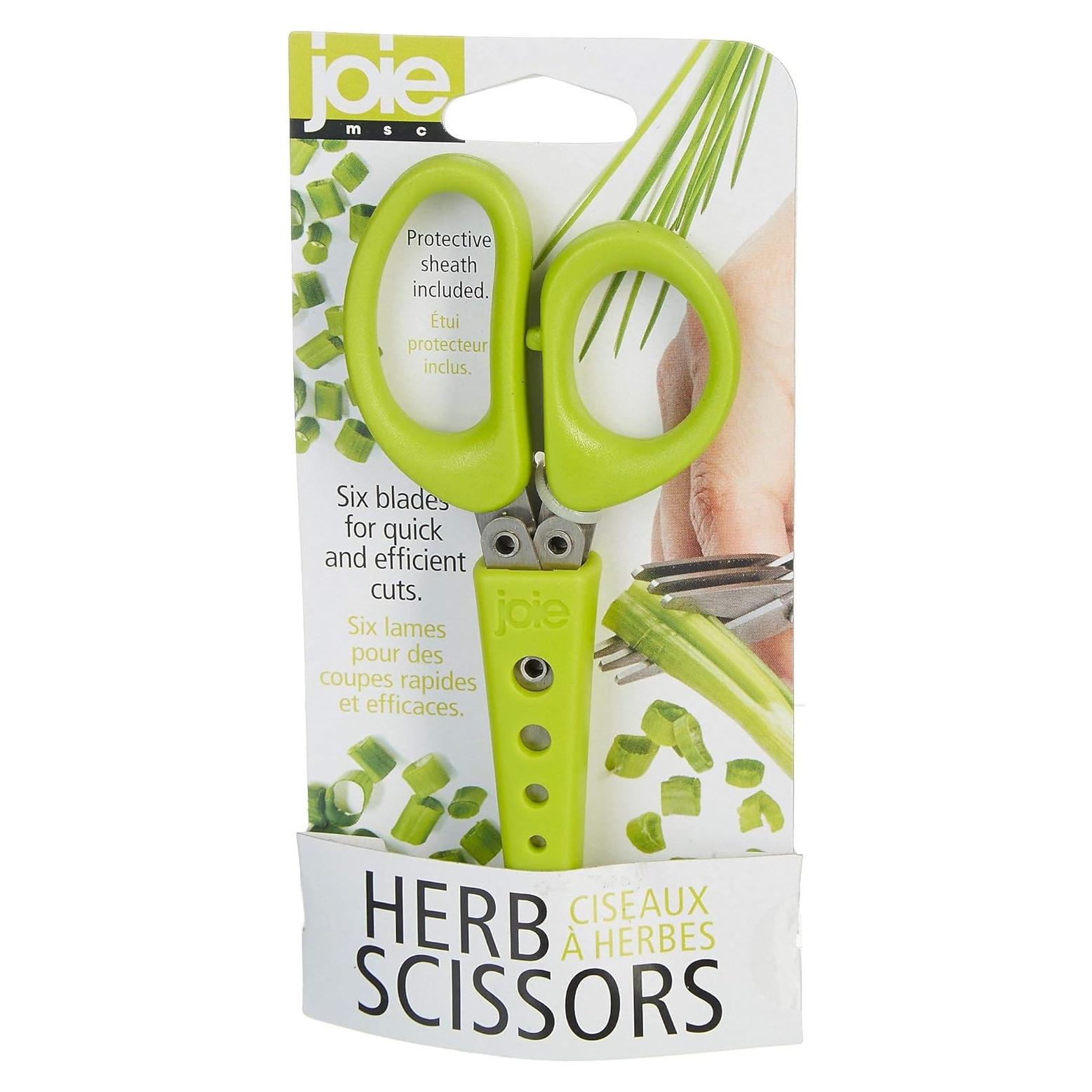 Tijeras de Hierbas Joie 6 Cuchillas con Funda y Limpiador