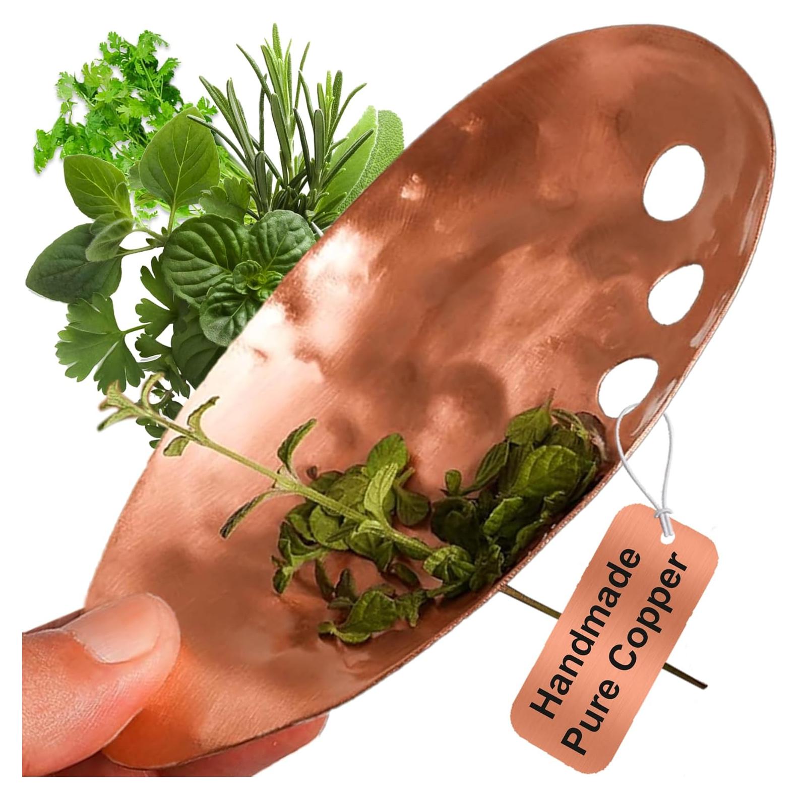 Deshojador de Hierbas de Cobre Ash Harbor - 14 x 9 cm