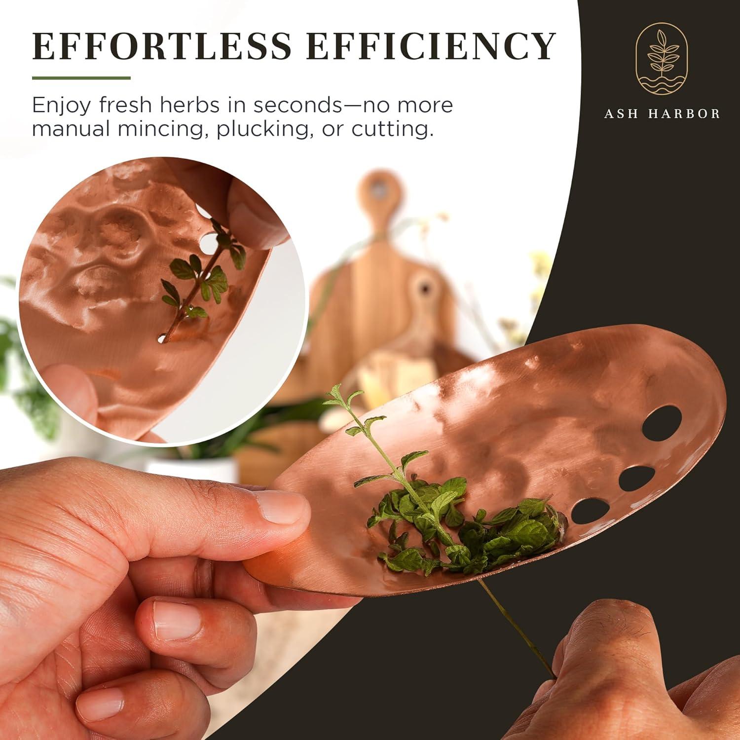 Deshojador de Hierbas de Cobre Ash Harbor - 14 x 9 cm