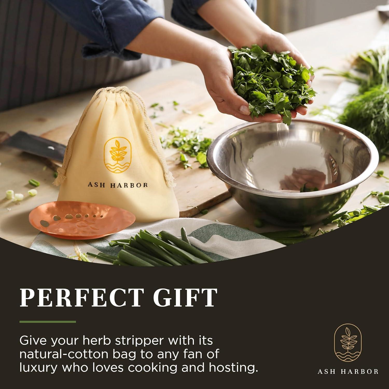 Deshojador de Hierbas de Cobre Ash Harbor - 14 x 9 cm