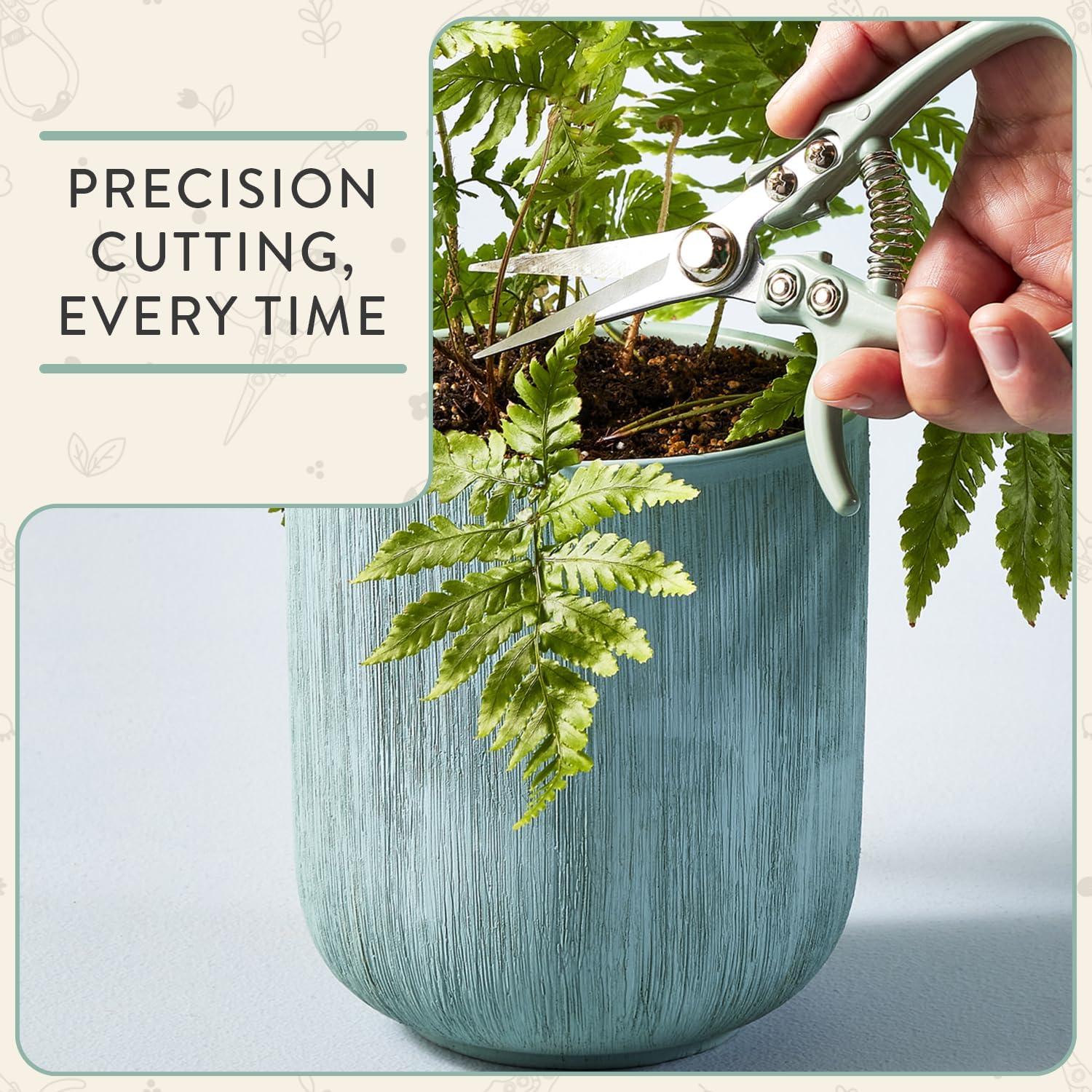 Tijeras de Podar Modern Sprout Verde, Acero al Carbono, 15.24 cm