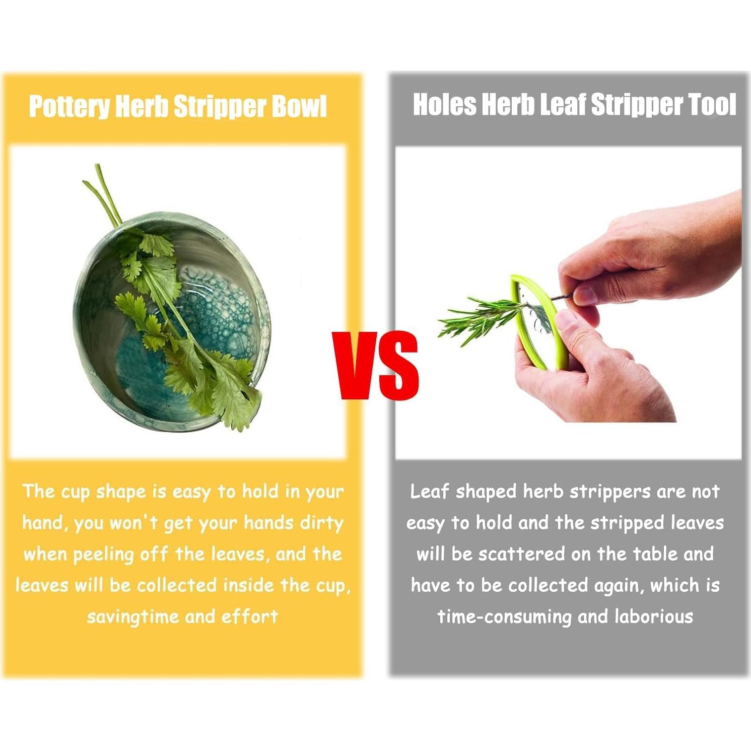 Tazón Deshojador de Hierbas Cerámica Longjiacheng 2025 4 Bolsillos