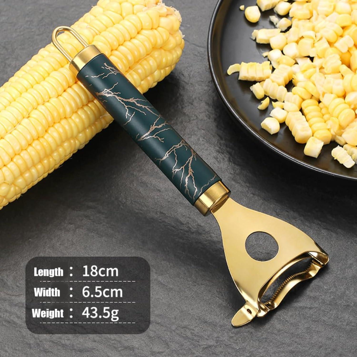 Pelador de Maíz Manual QOPUQIN Cobb Gobbler Acero Inoxidable