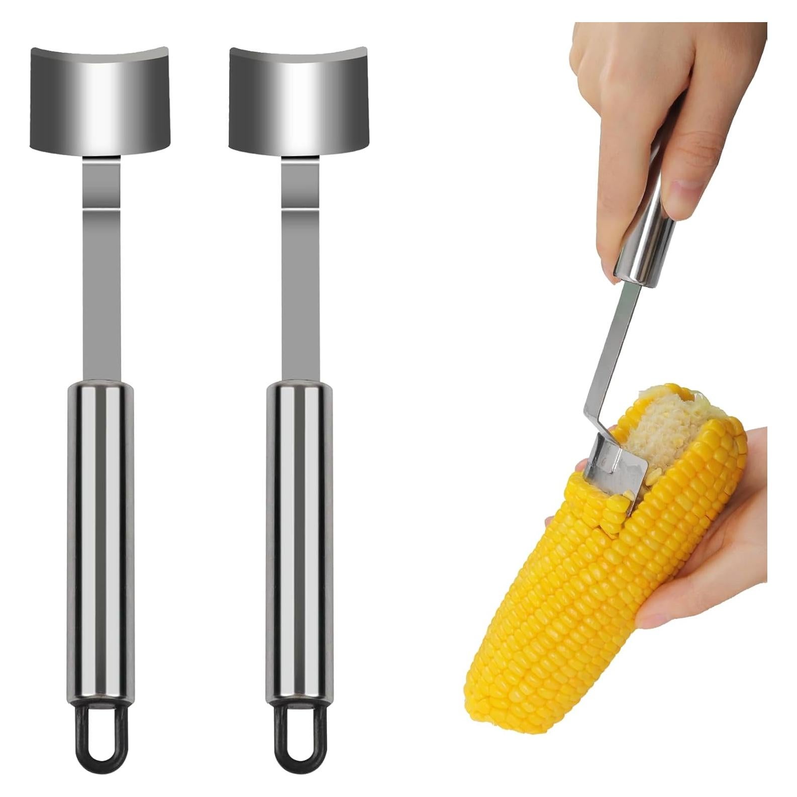 Desgranador de Maíz Maxqzin Acero Inoxidable 2 Pcs 21x4cm