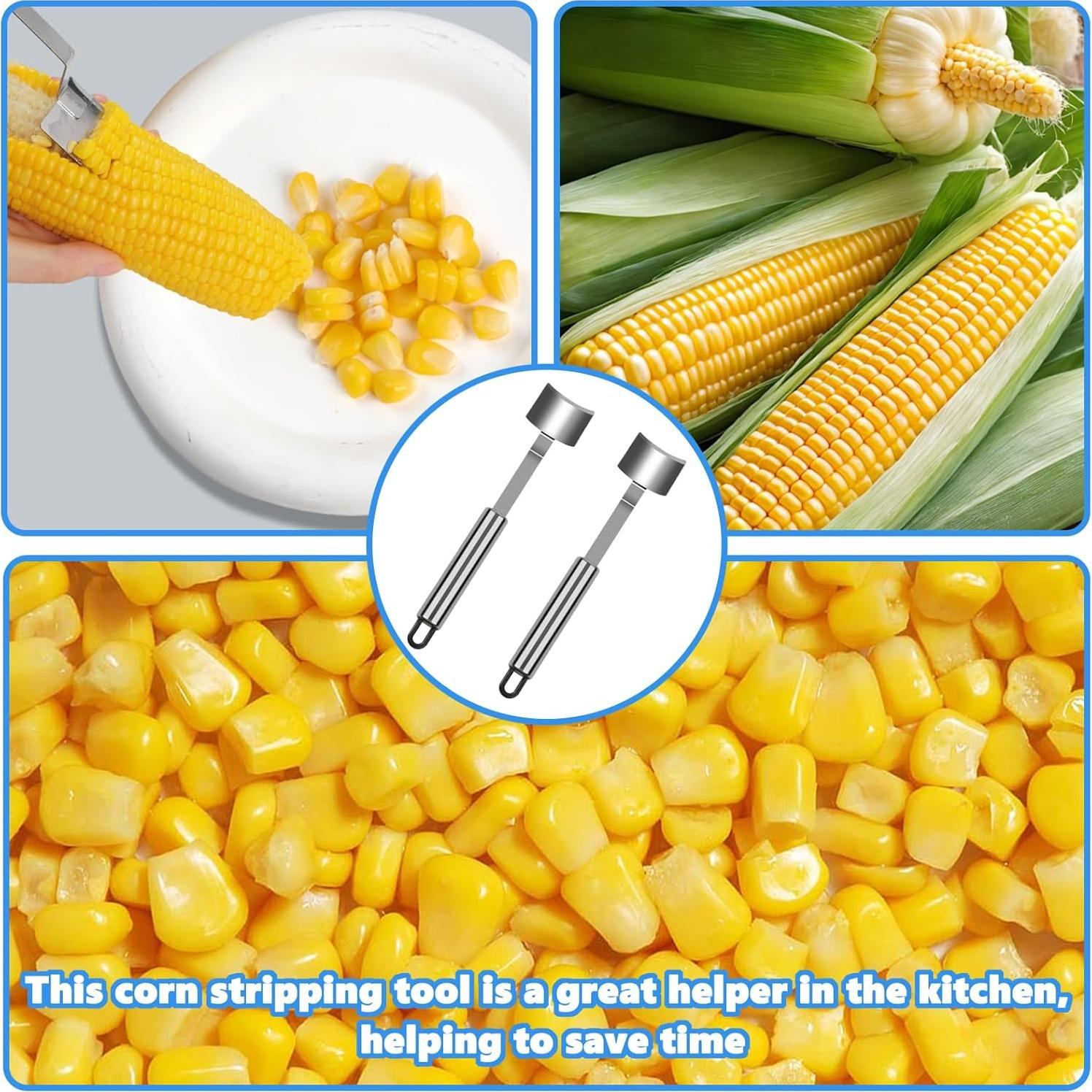 Desgranador de Maíz Maxqzin Acero Inoxidable 2 Pcs 21x4cm