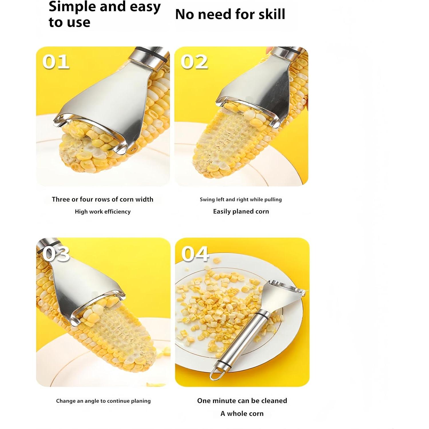 Pelador de Maíz Acero Inoxidable Otodikat 181g Herramienta Cocina