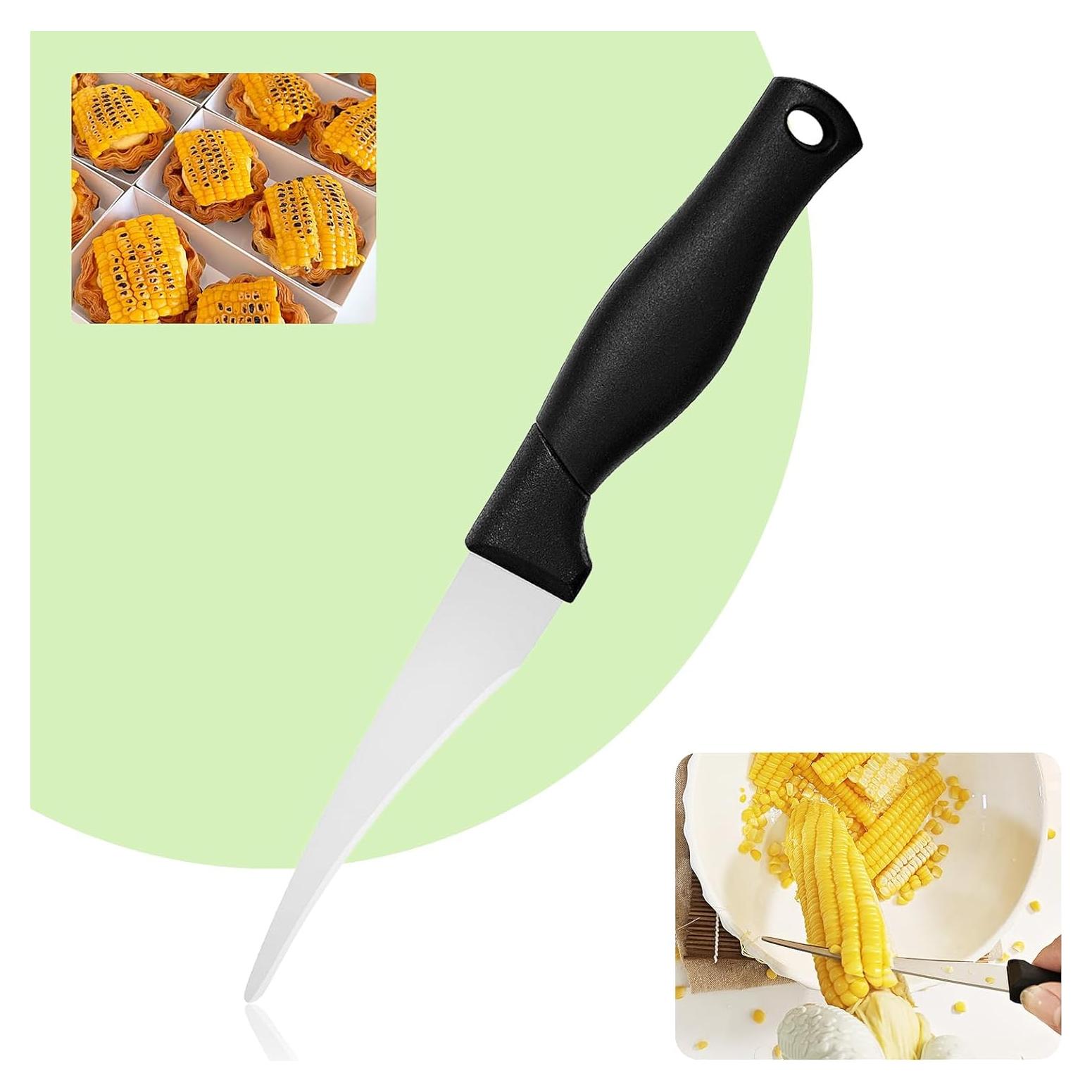 Pelador de Maíz 67, Cuchillo Curvado de Acero Inoxidable