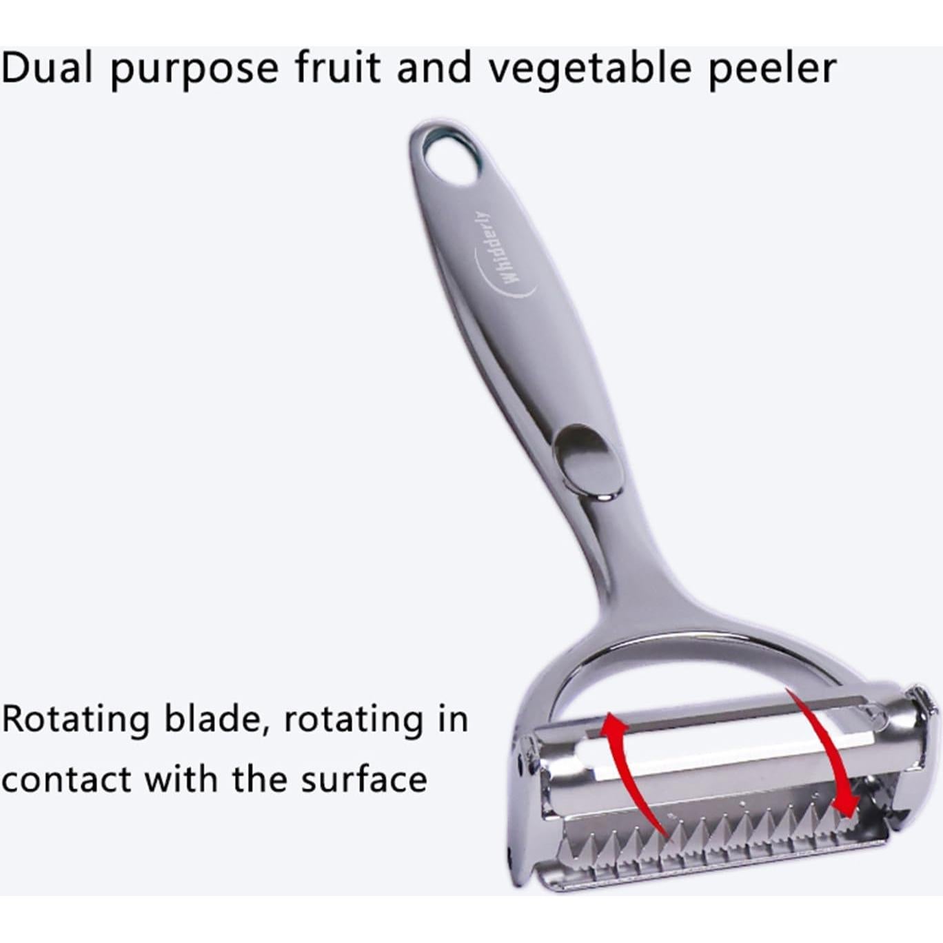 Pelador de Verduras Whidderly xpq730 Doble Hoja Ergonómico