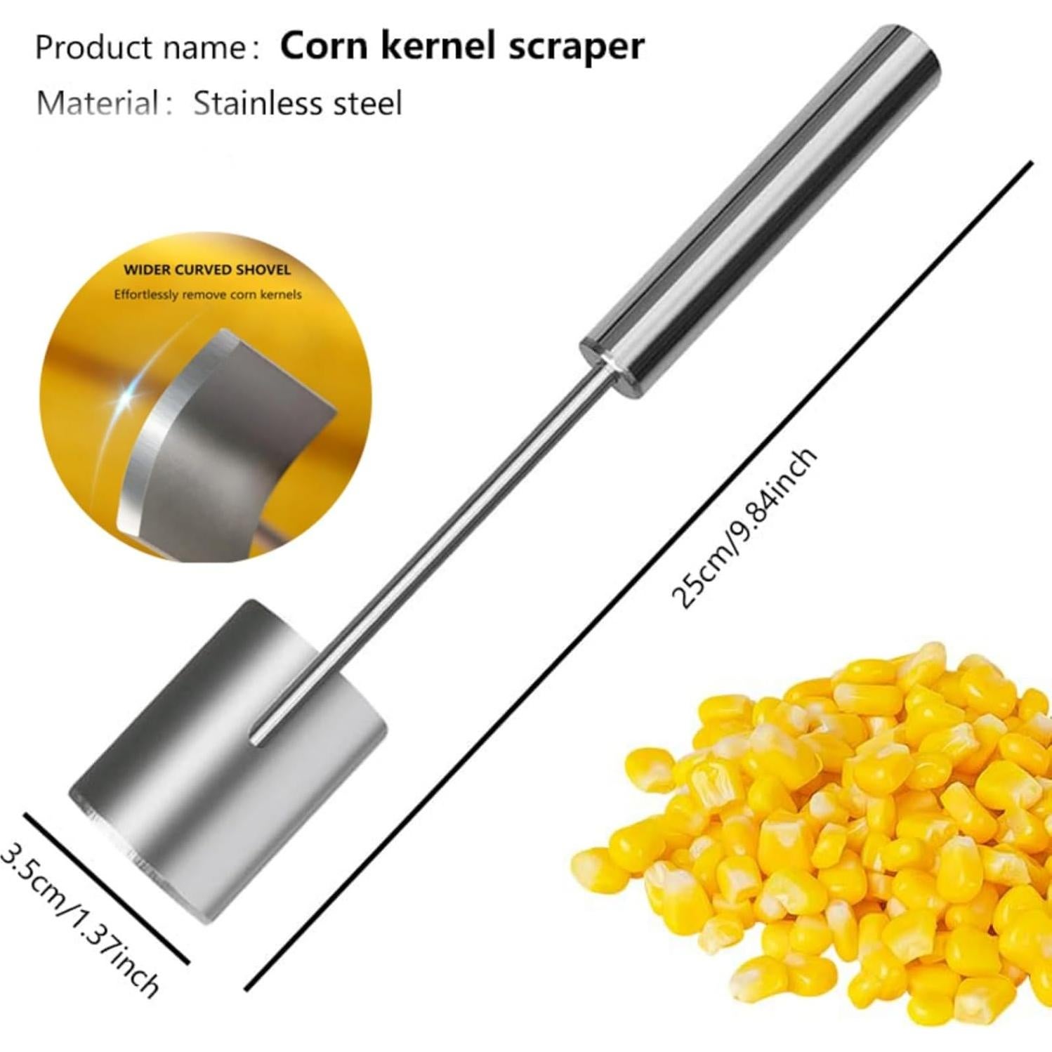 Pelador de Maíz Acero Inoxidable Premium 1-2 Piezas