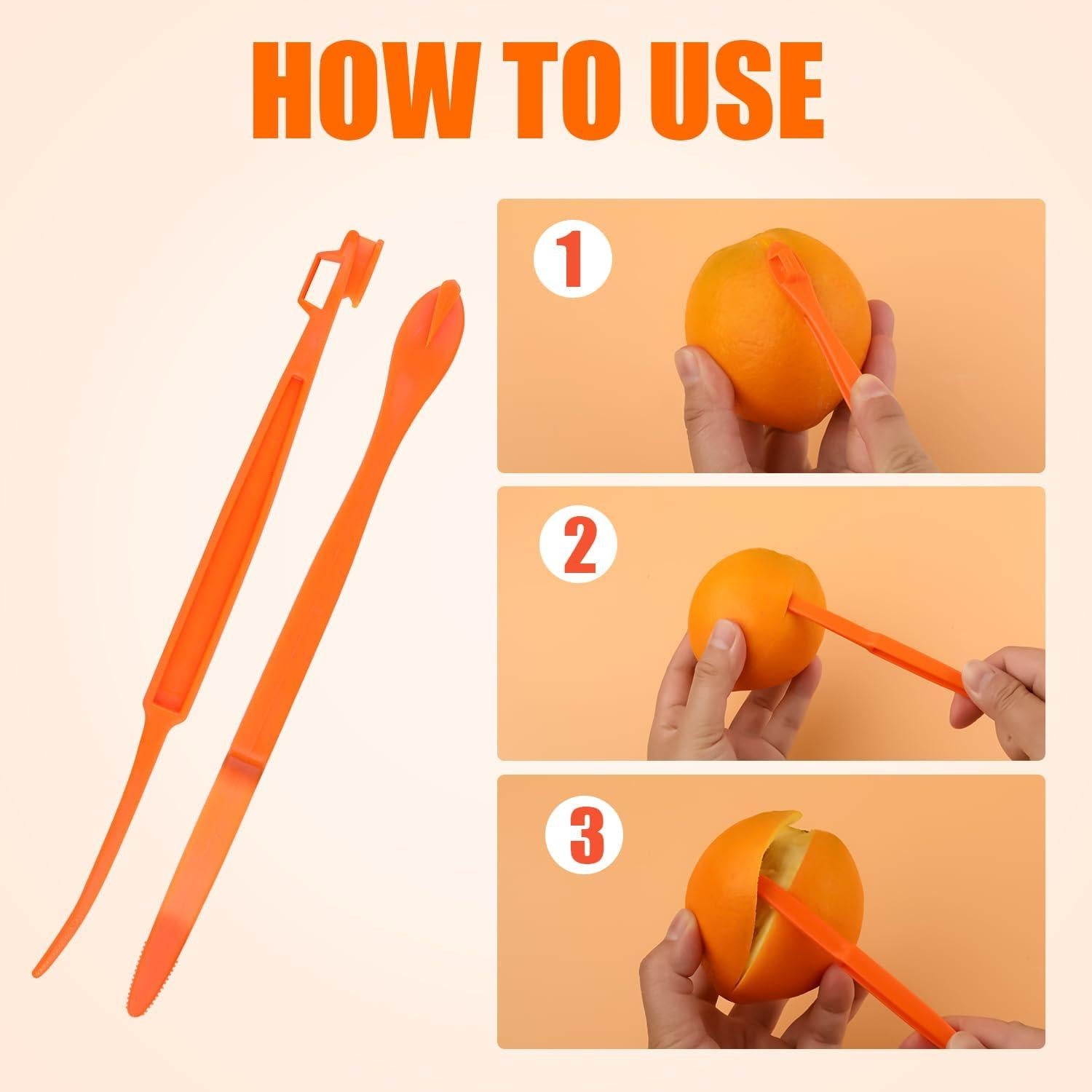 10 Peladores de Naranja XIHIRCD con Mango Largo y Serrado