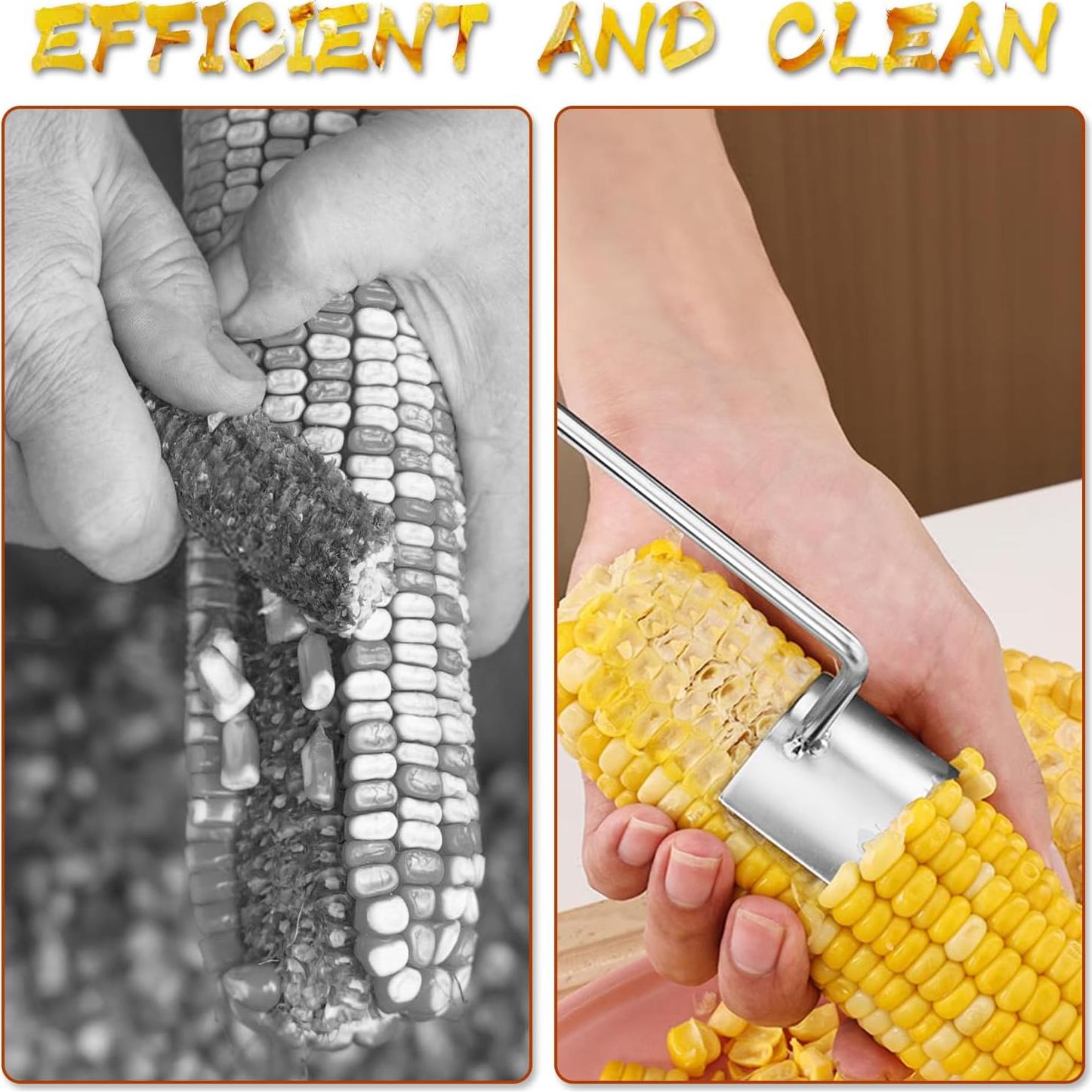 Pelador de Mazorcas de Maíz Pasonly 2 Piezas Acero Inoxidable
