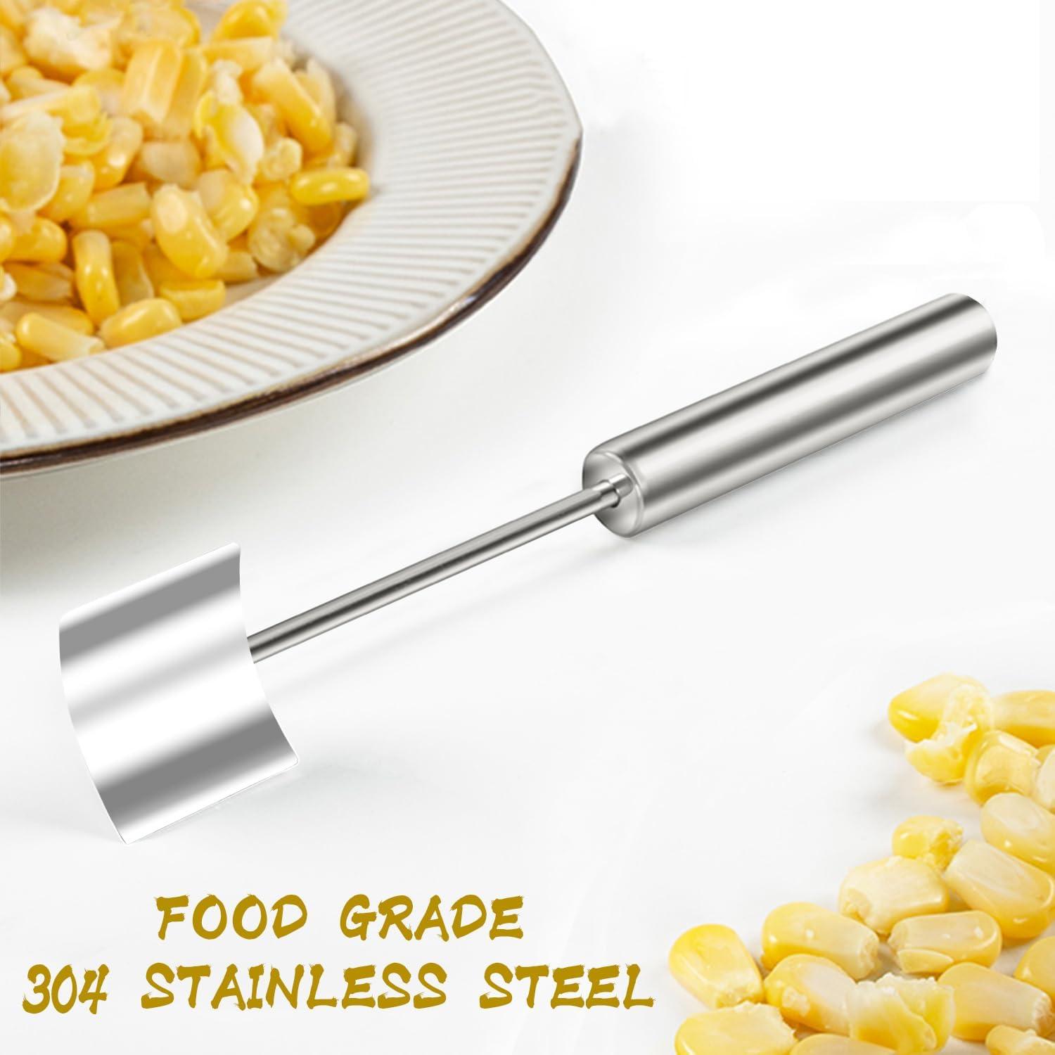 Pelador de Mazorcas de Maíz Pasonly 2 Piezas Acero Inoxidable