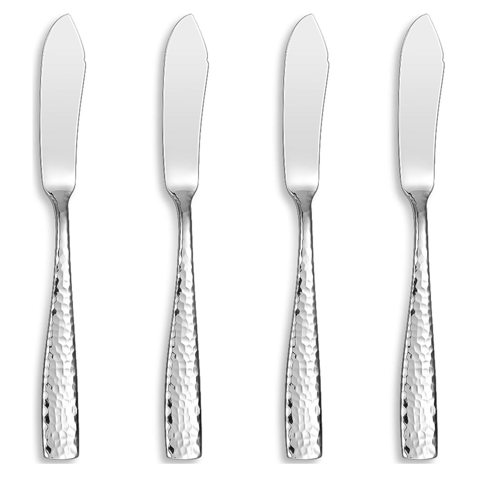 Juego de Cuchillos de Mantequilla Martillados KEAWELL 4 Piezas