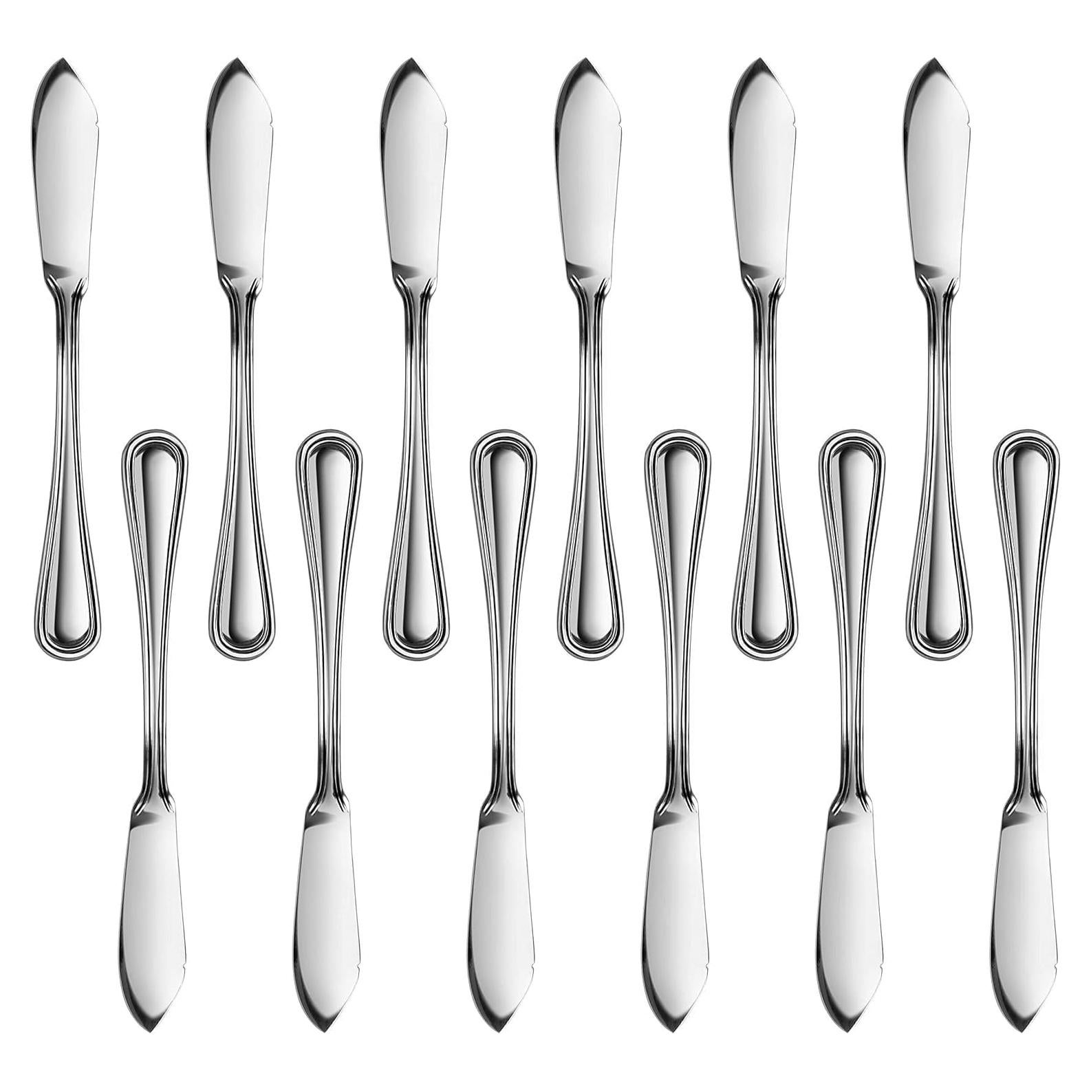 Cuchillo de Mantequilla New Star Foodservice 58024 Acero Inoxidable 16 cm Juego de 12