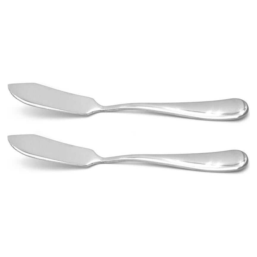 Set de 2 Cuchillos de Mantequilla ERCRYSTO Acero Inoxidable 14.5cm