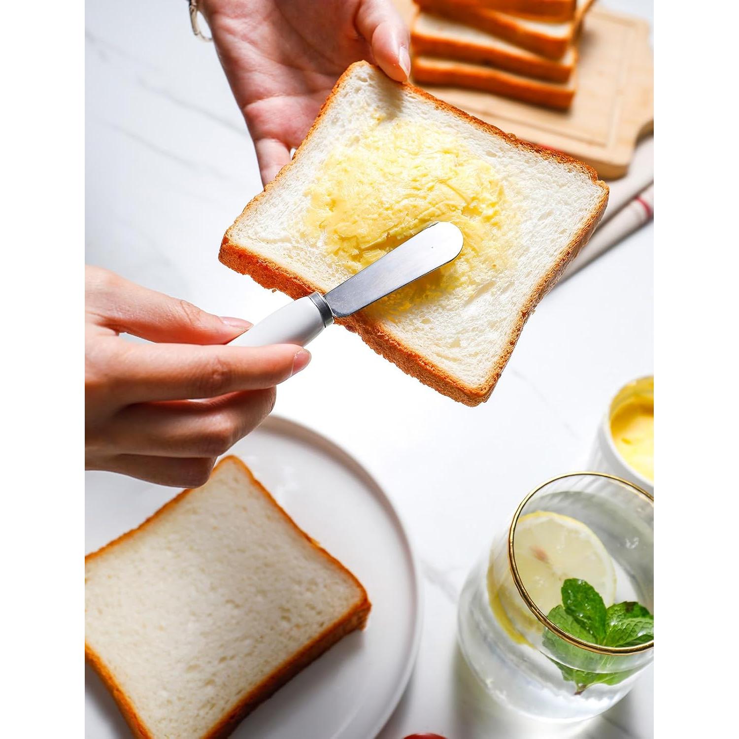 Cuchillo para Mantequilla AISBUGUR 13.2 cm Acero Inoxidable 4 Piezas