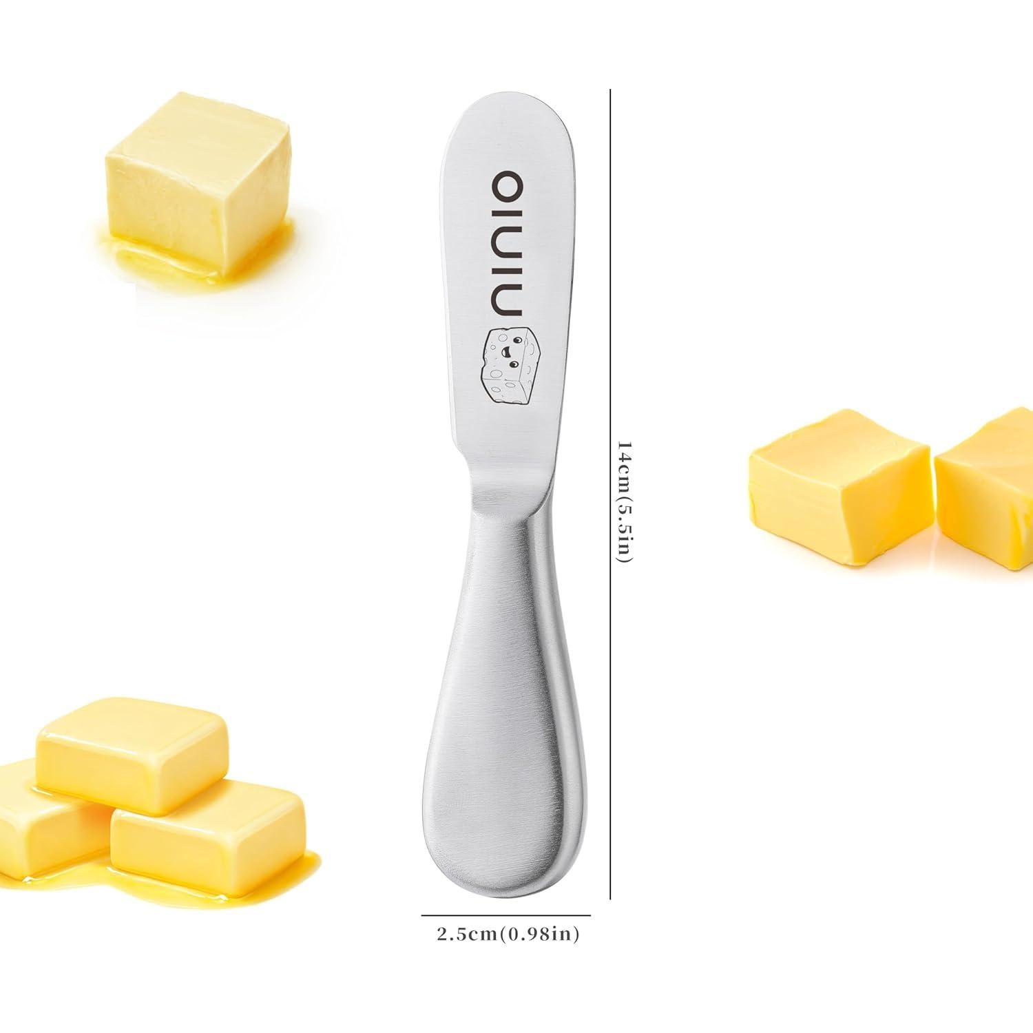 Juego de 4 Espátulas de Mantequilla OLULU Acero Inoxidable