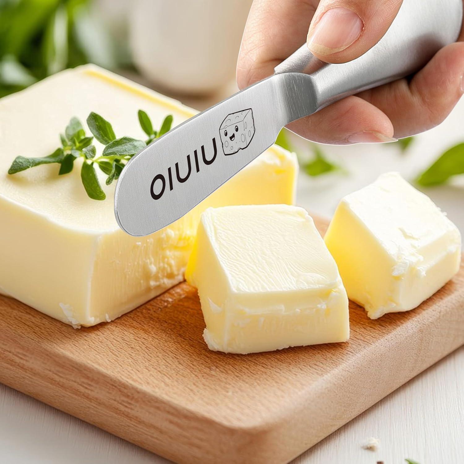 Juego de 4 Espátulas de Mantequilla OLULU Acero Inoxidable