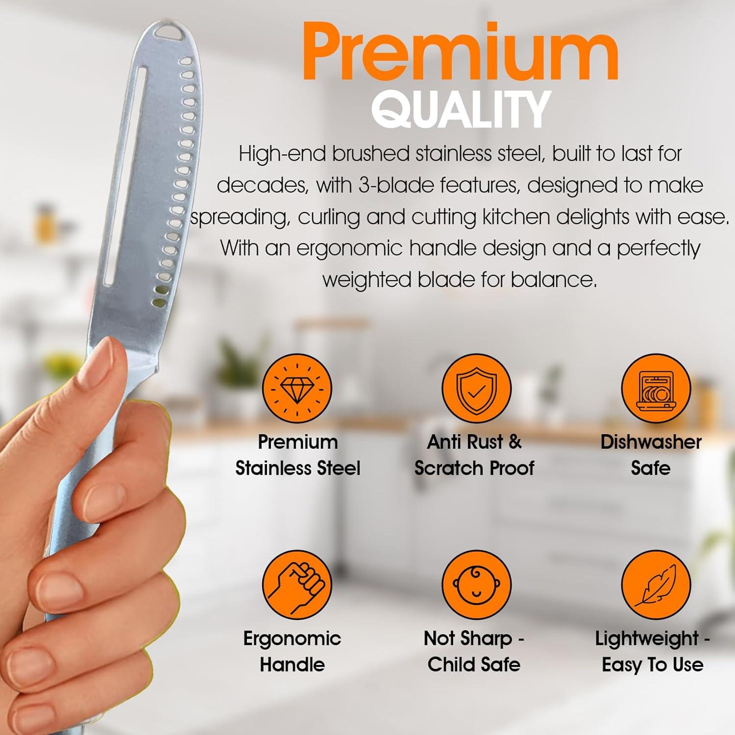 Espátula de Mantequilla Apallas - Acero Inoxidable, 20.32 cm