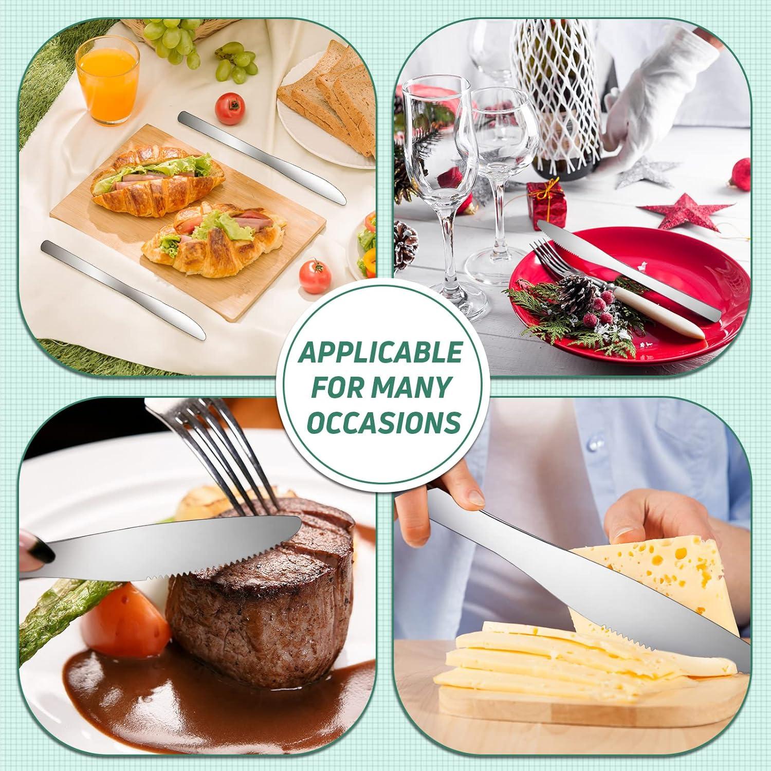 Juego de 64 cuchillos de cena Therwen de acero inoxidable 21.4 cm