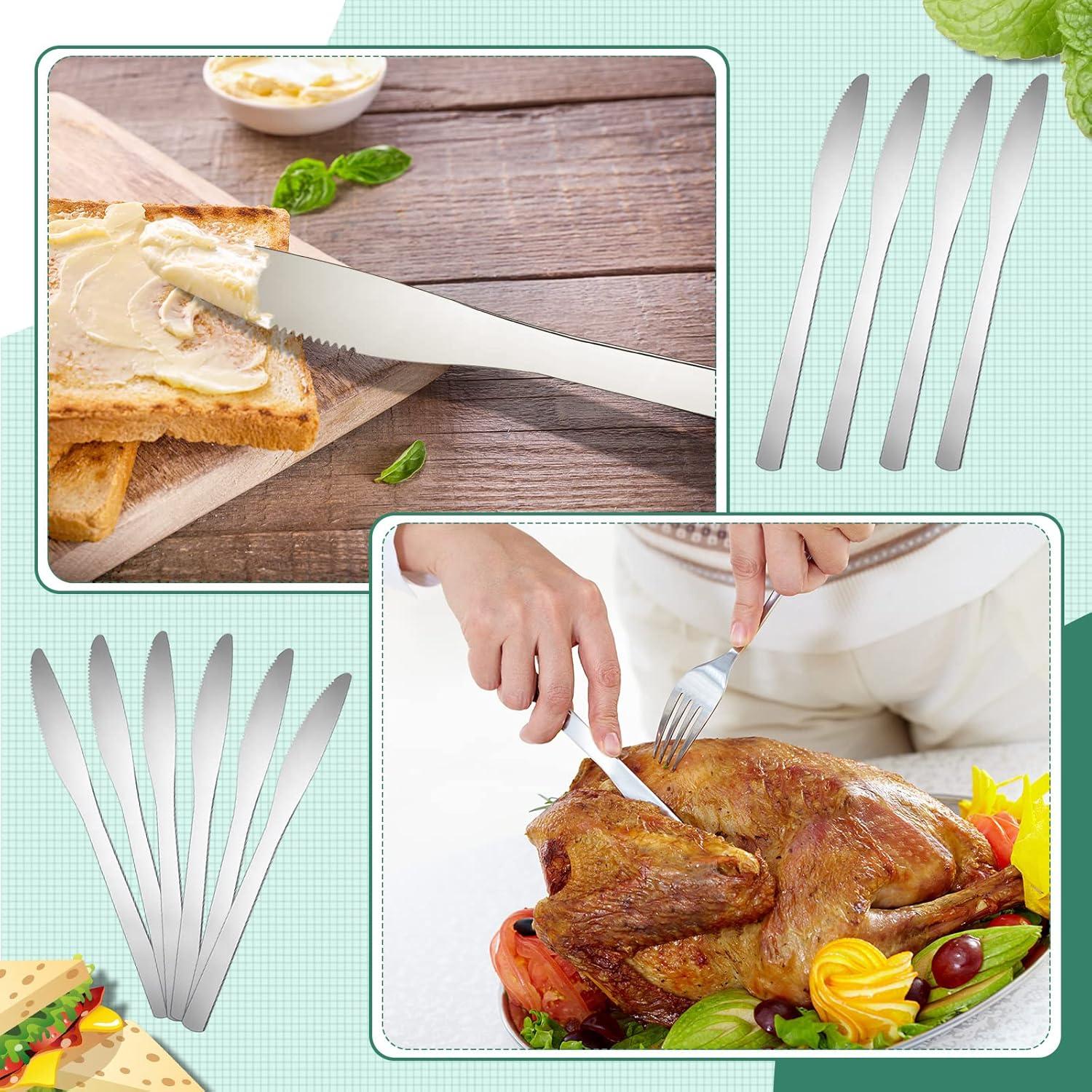 Juego de 64 cuchillos de cena Therwen de acero inoxidable 21.4 cm