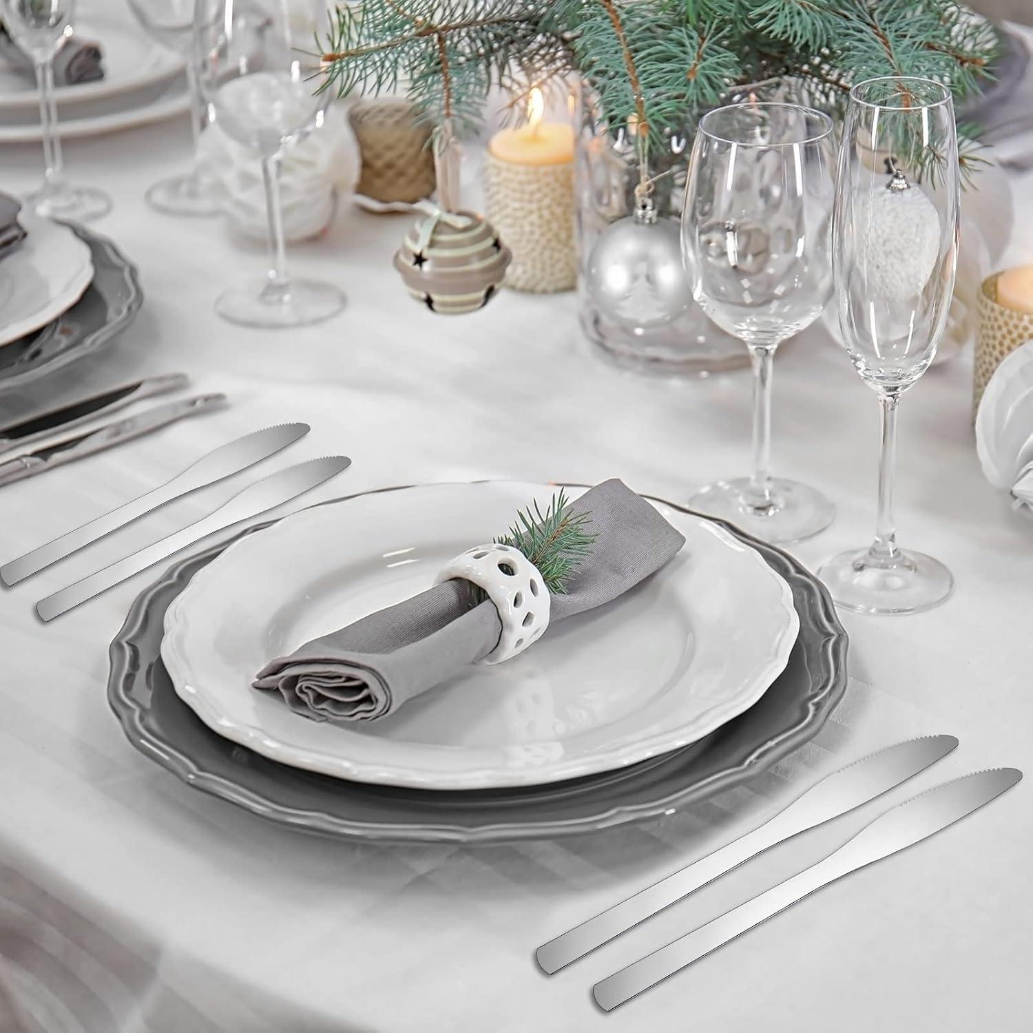 Juego de 64 cuchillos de cena Therwen de acero inoxidable 21.4 cm