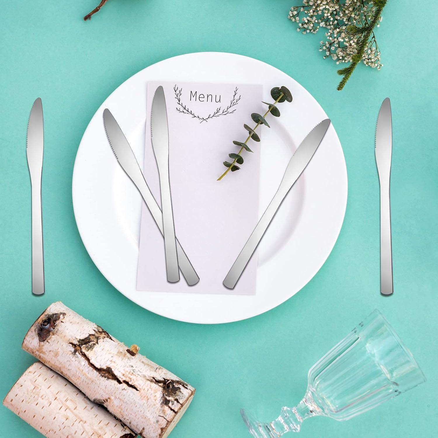 Juego de 64 cuchillos de cena Therwen de acero inoxidable 21.4 cm