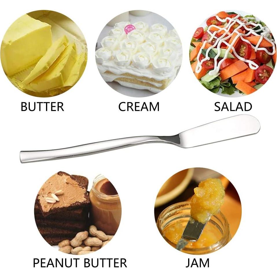 Juego de Cuchillos para Untar Mantequilla Idomy 6 Piezas 16 cm