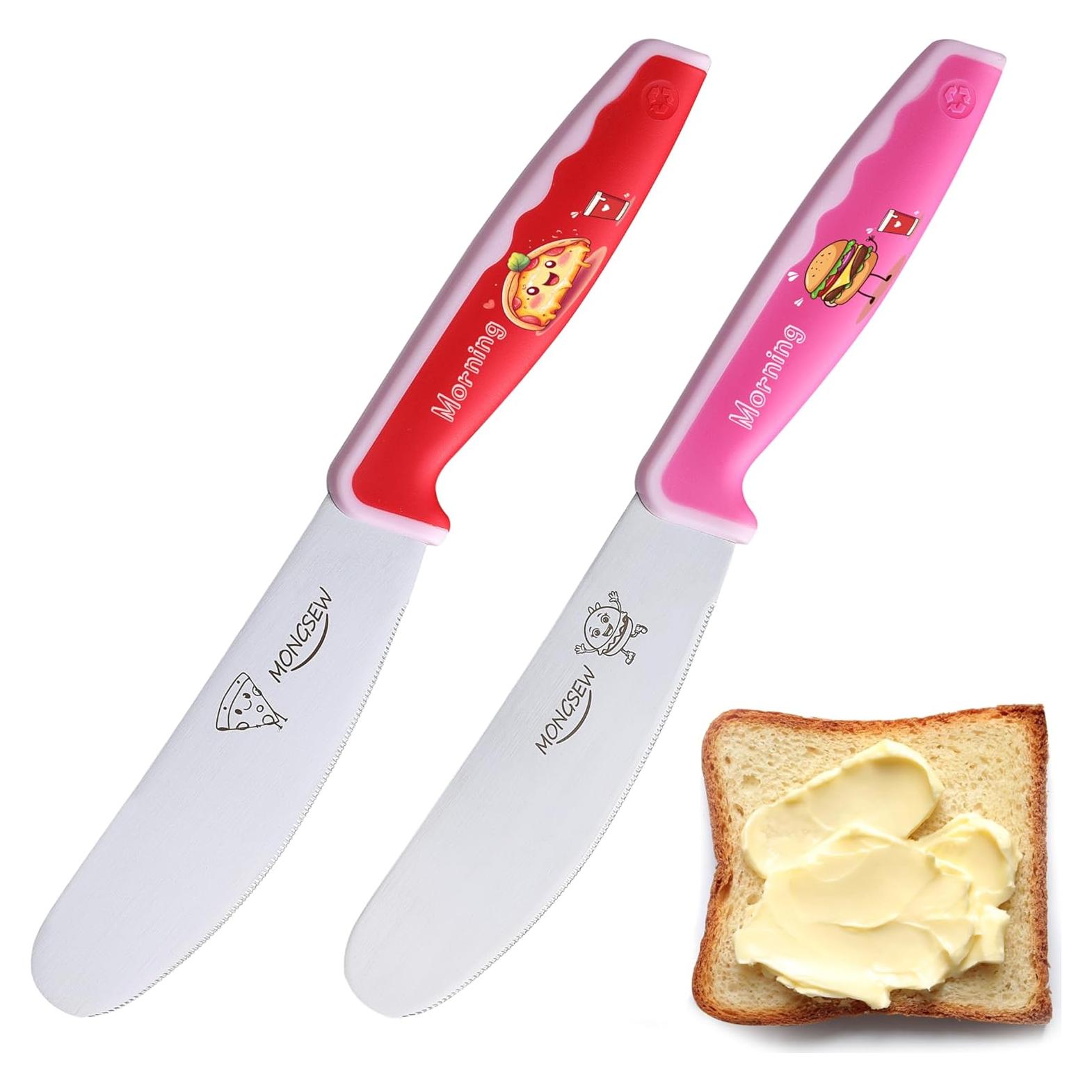 2 Espátulas de Mantequilla MONGSEW Acero Inoxidable 22.6 cm